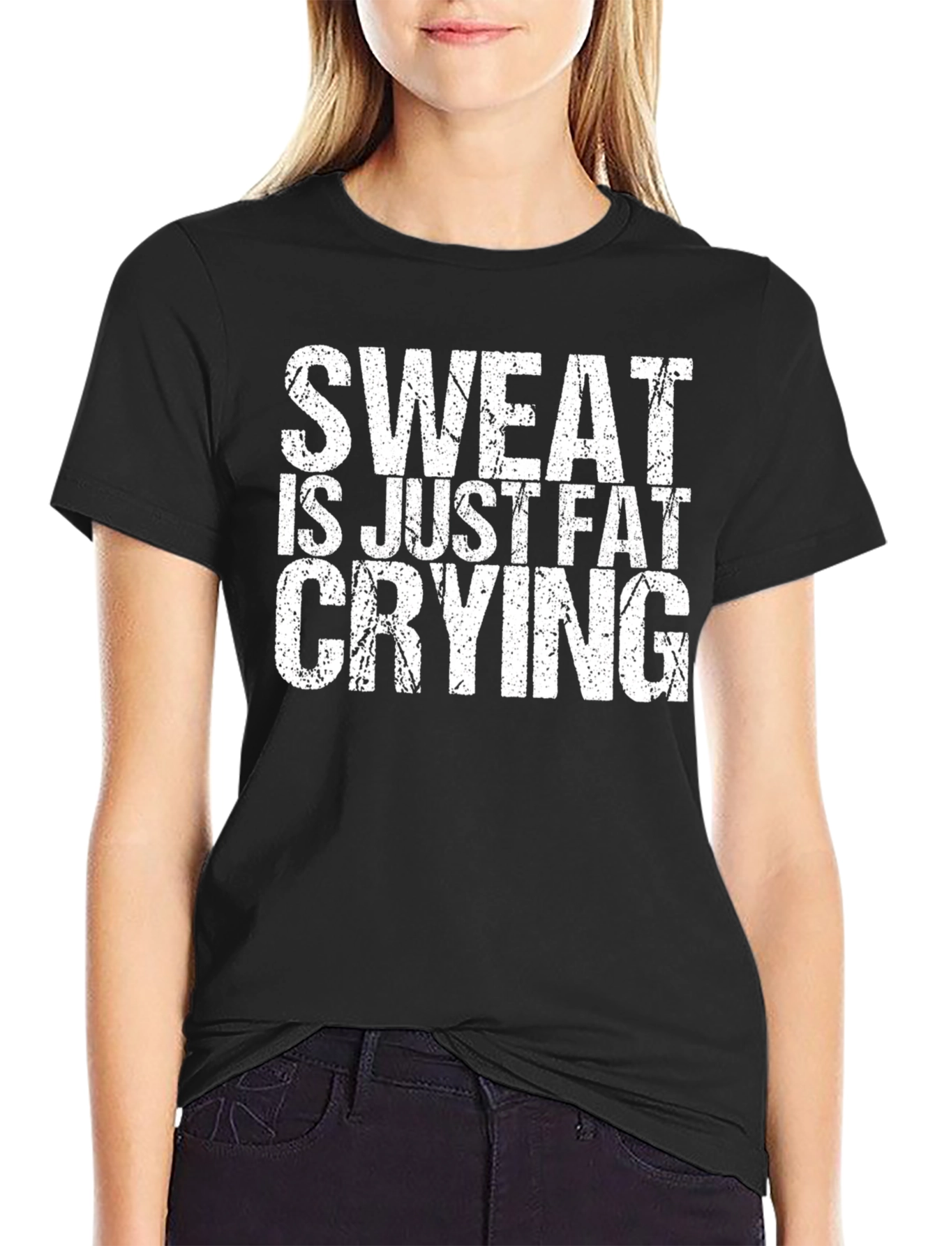 Sweat is Just Fat Crying Graphic Tee