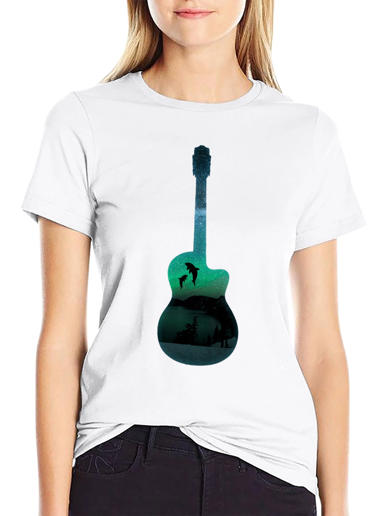 Guitar Lake Graphic T-Shirt