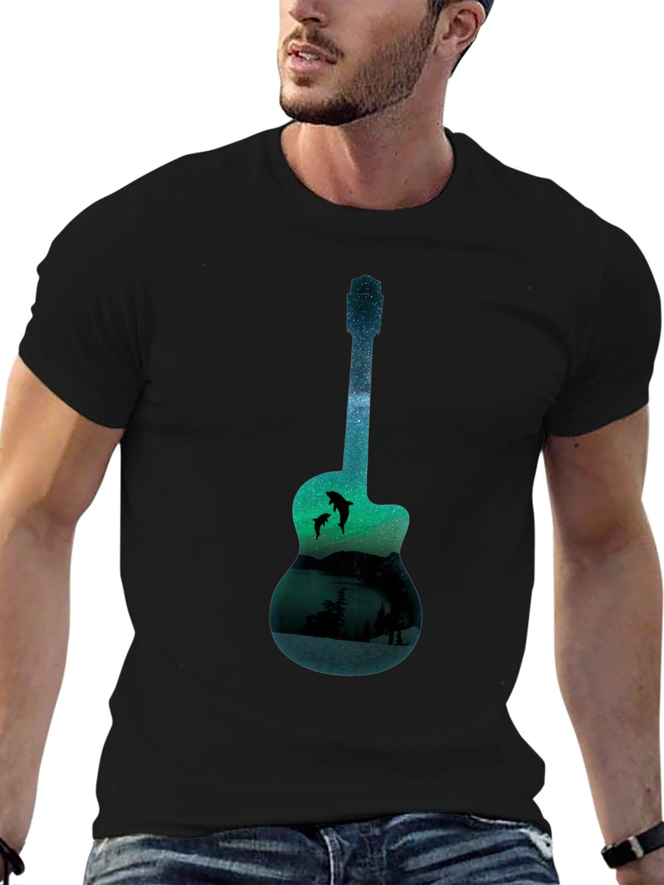 Guitar Lake Graphic T-Shirt