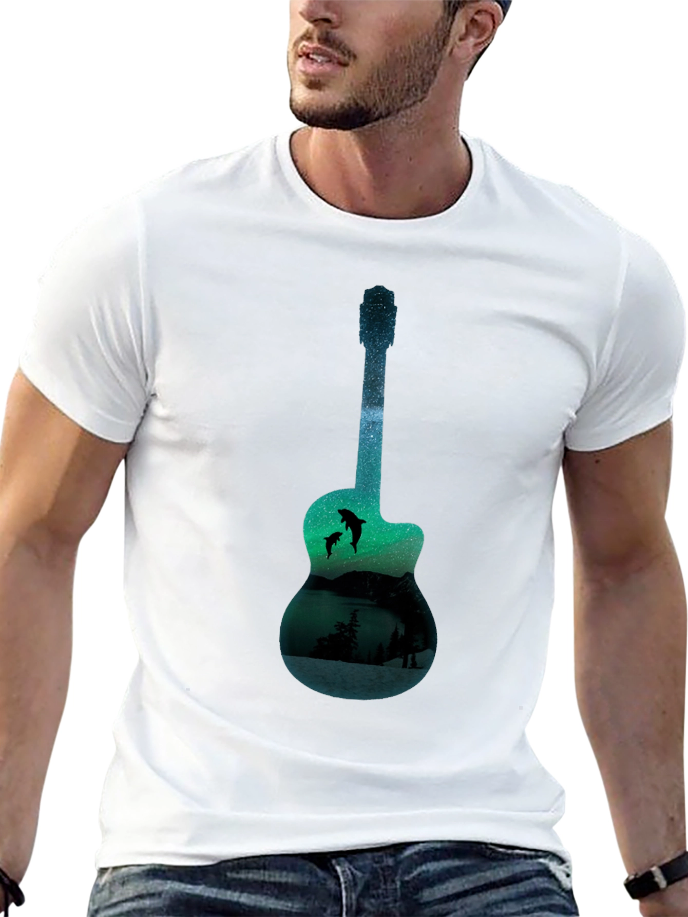 Guitar Lake Graphic T-Shirt