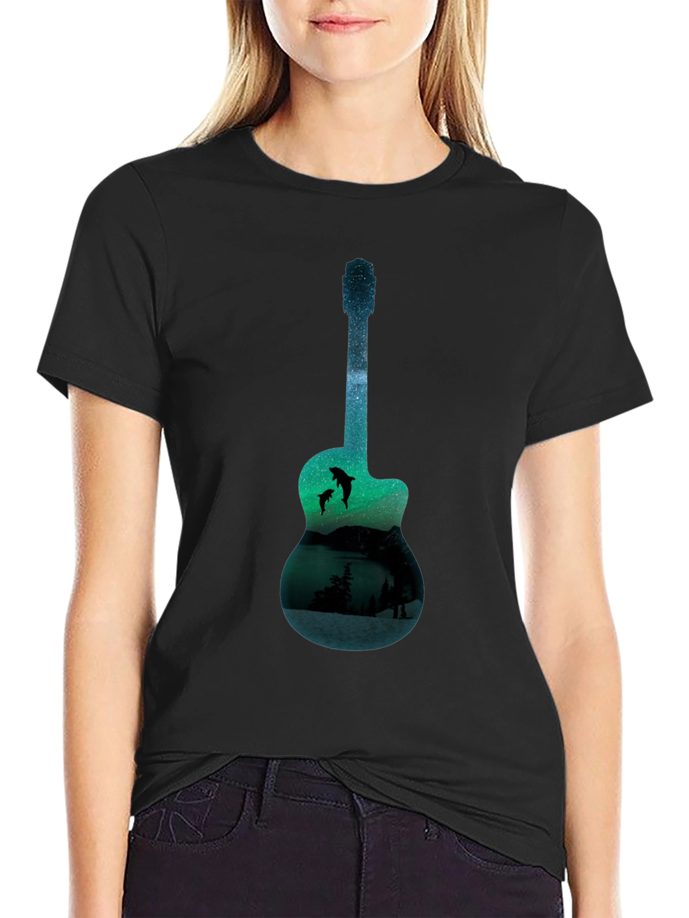 Guitar Lake Graphic T-Shirt