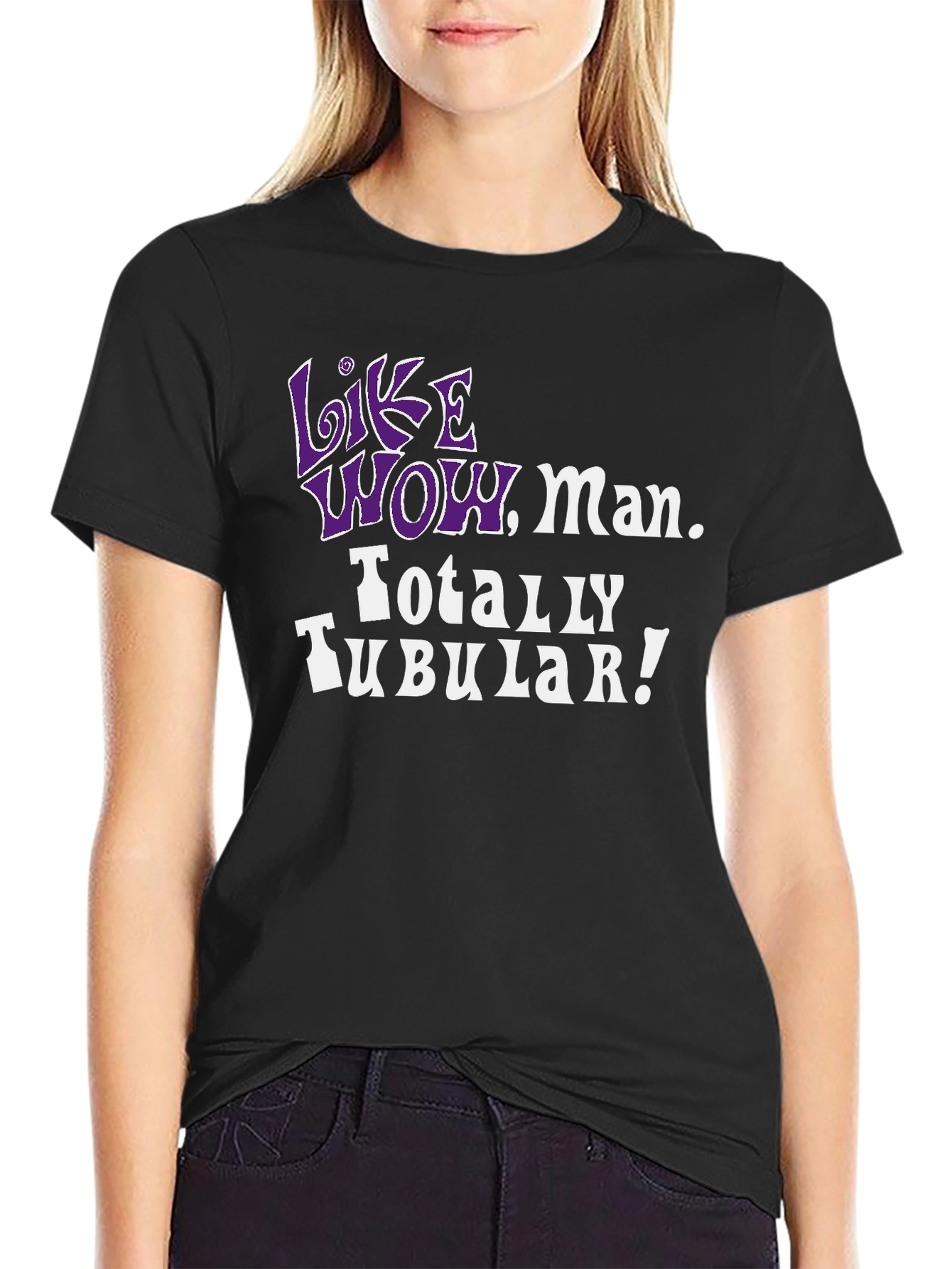 Like Wow Man. Totally Tubular! 80s Throwback Tee
