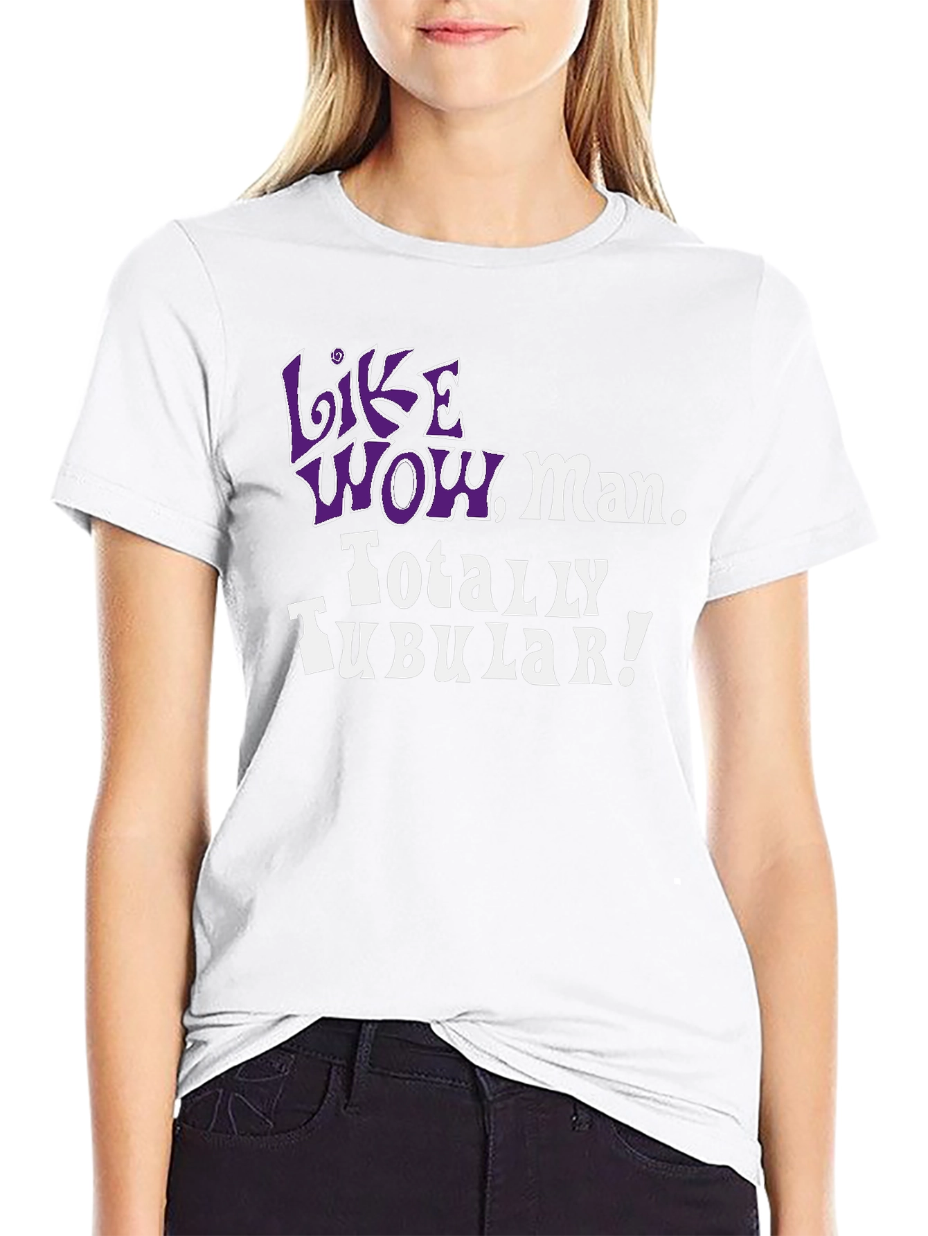 Like Wow Man. Totally Tubular! 80s Throwback Tee