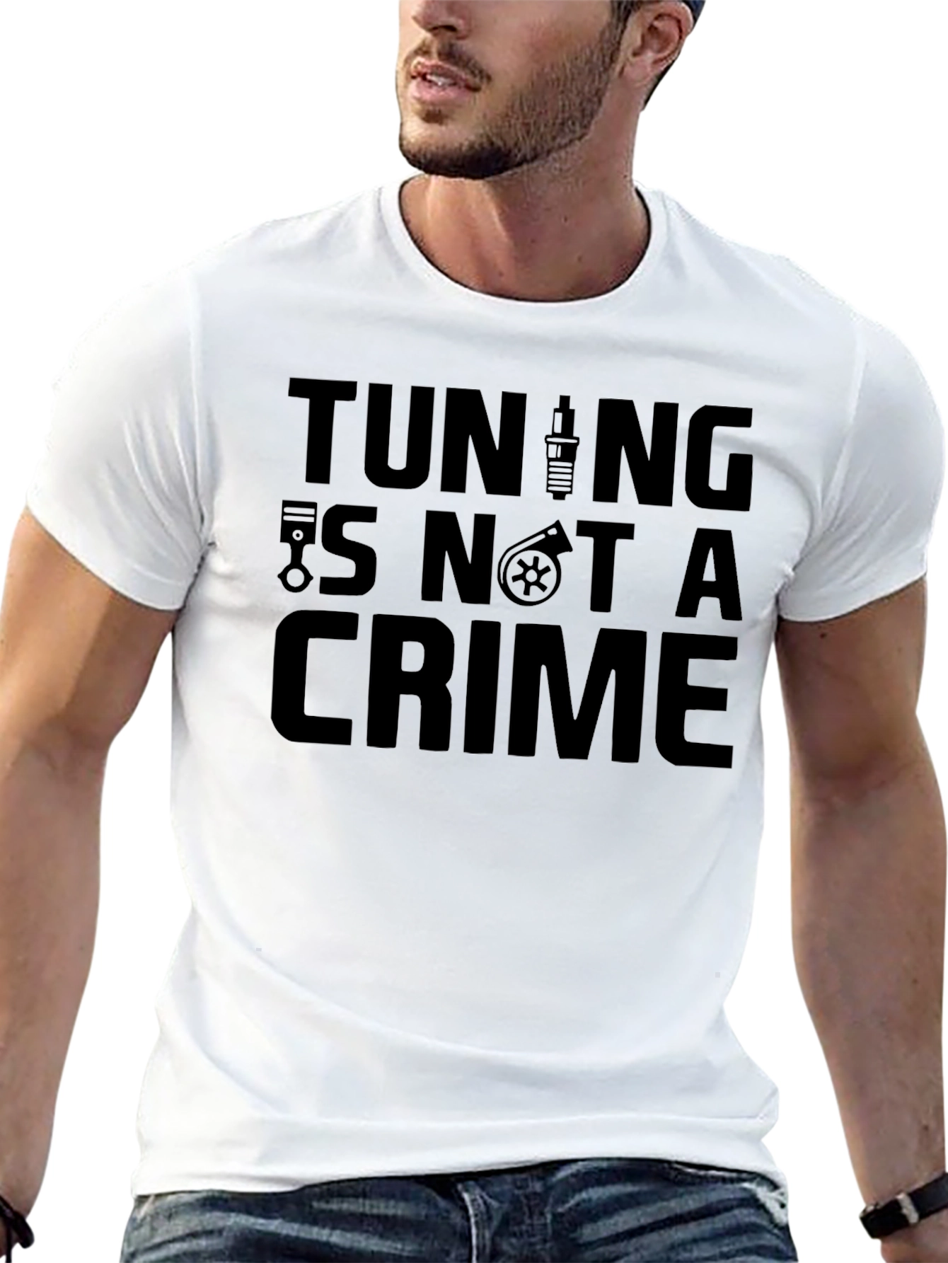 Tuning Is Not A Crime Graphic Tee