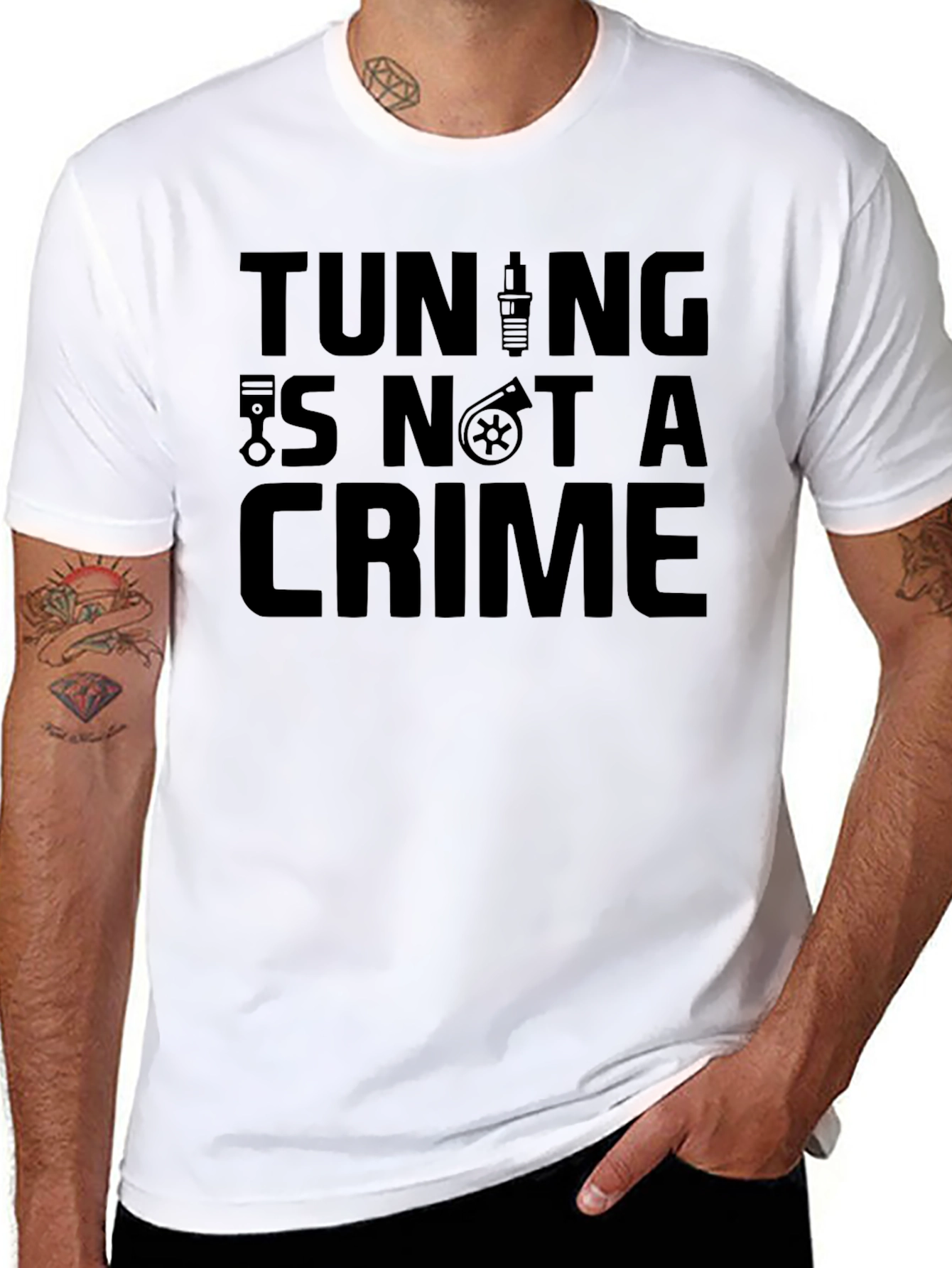 Tuning Is Not A Crime Graphic Tee