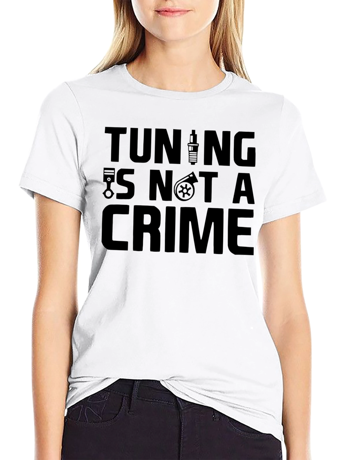 Tuning Is Not A Crime Graphic Tee