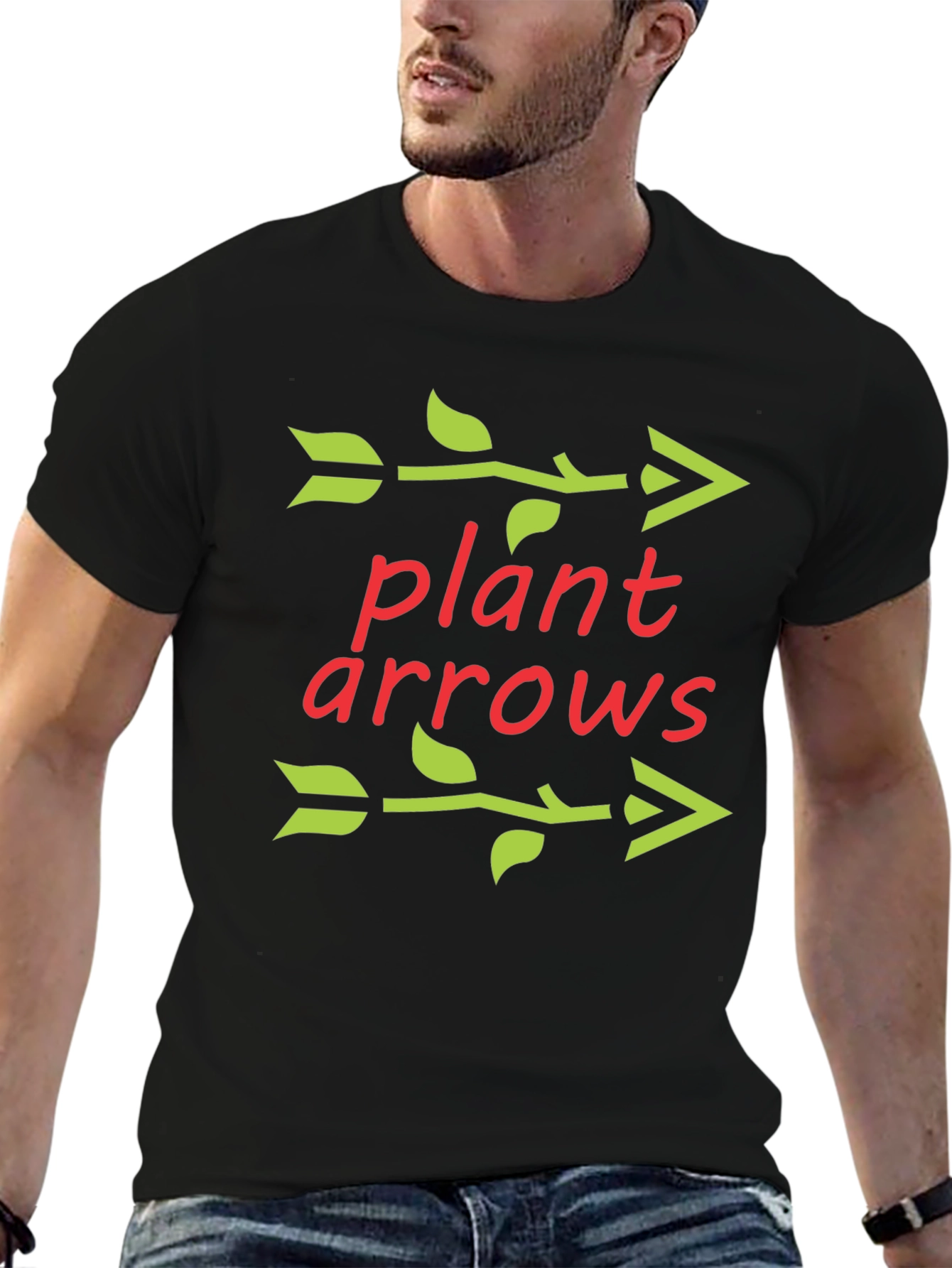 Plant Arrows Graphic Tee - Unisex Cotton T-Shirt