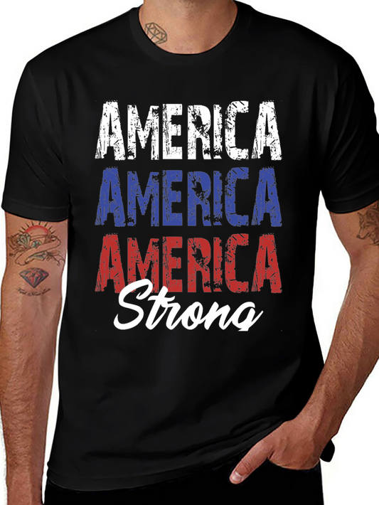 America Strong T-Shirt - Patriotic USA Pride
