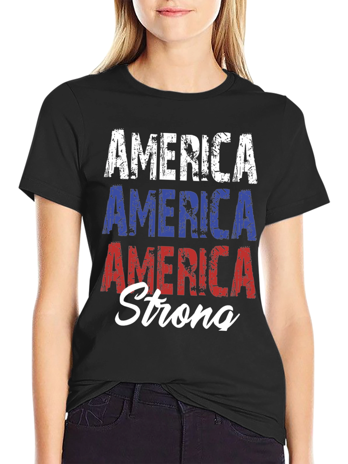 America Strong T-Shirt - Patriotic USA Pride