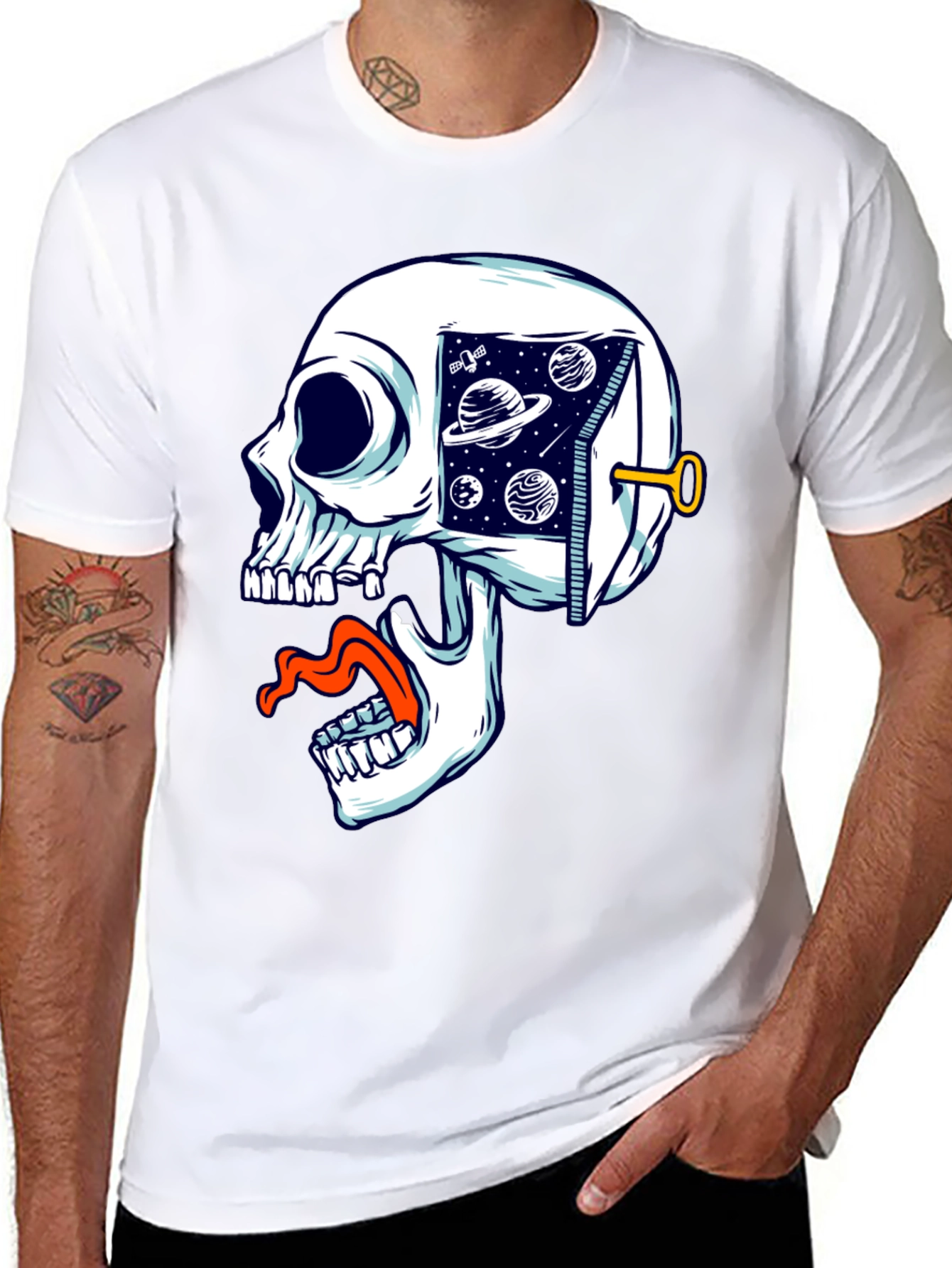 Cosmic Skull T-Shirt - Unisex Graphic Tee