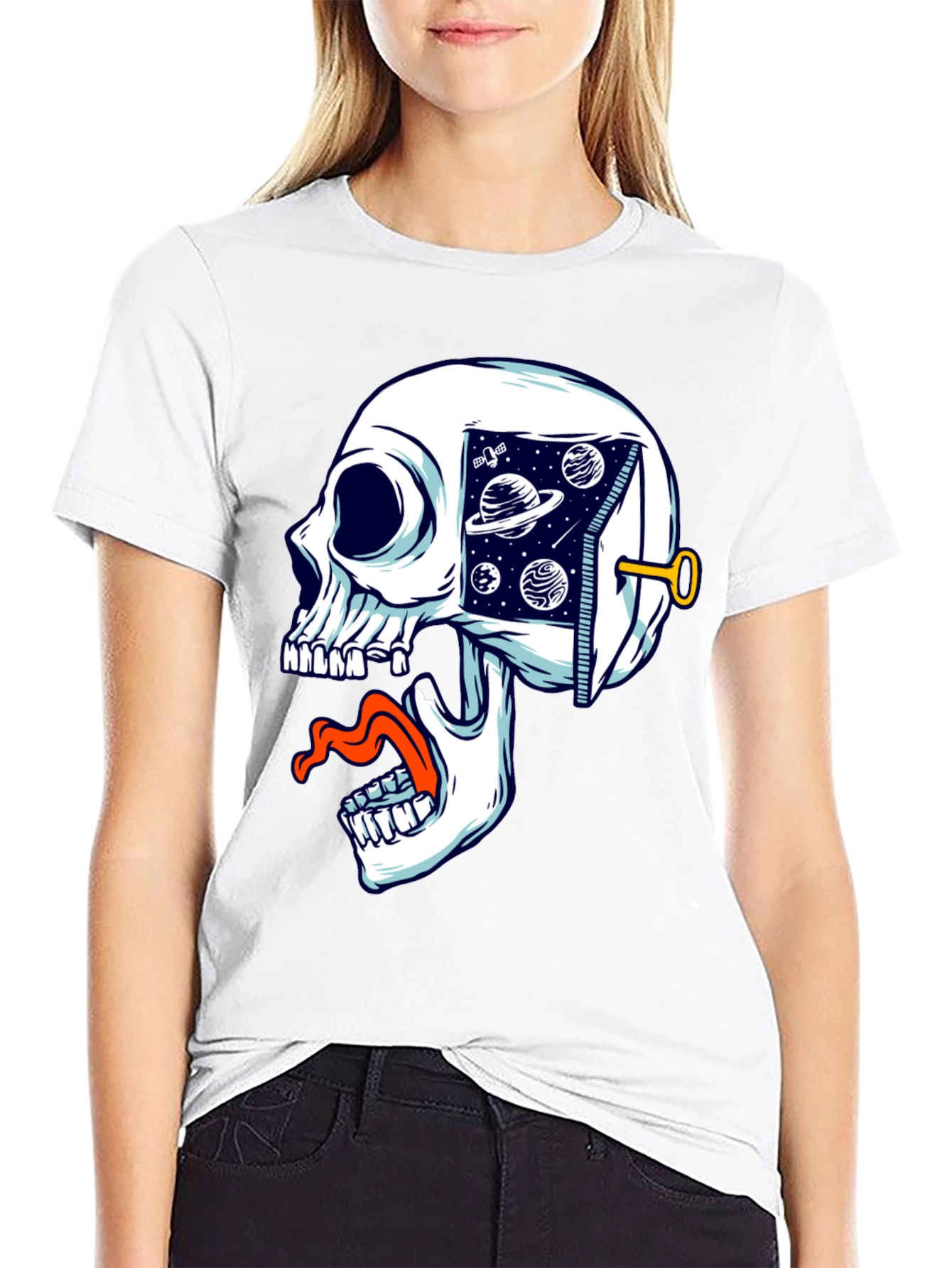 Cosmic Skull T-Shirt - Unisex Graphic Tee