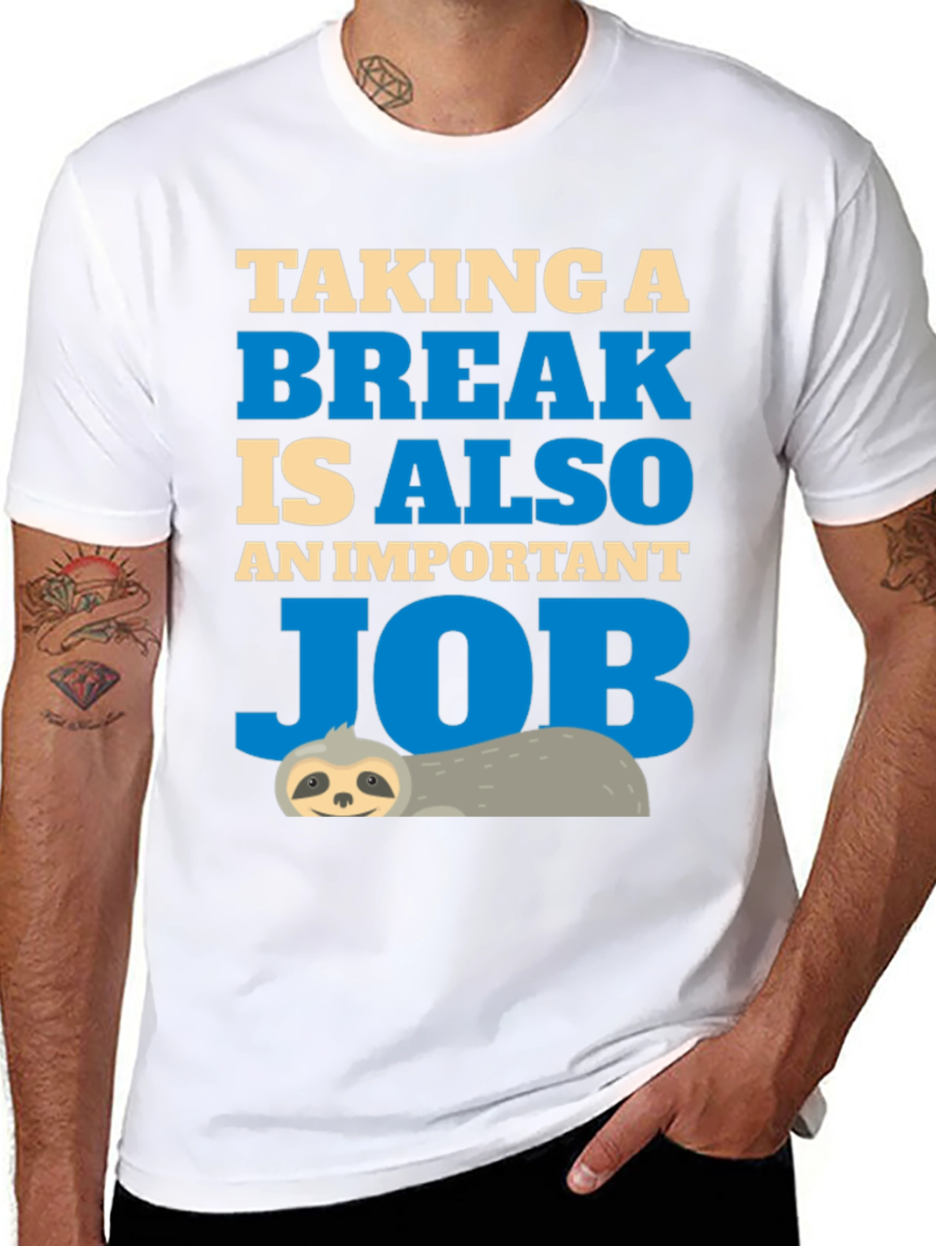 Taking a Break T-Shirt Sloth Job Relax
