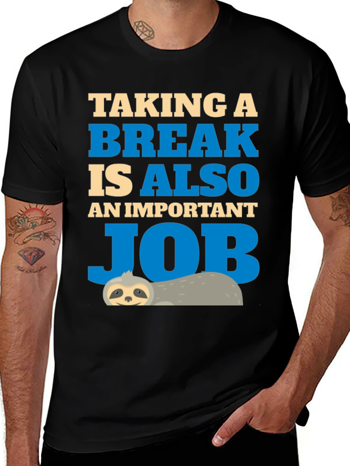 Taking a Break T-Shirt Sloth Job Relax