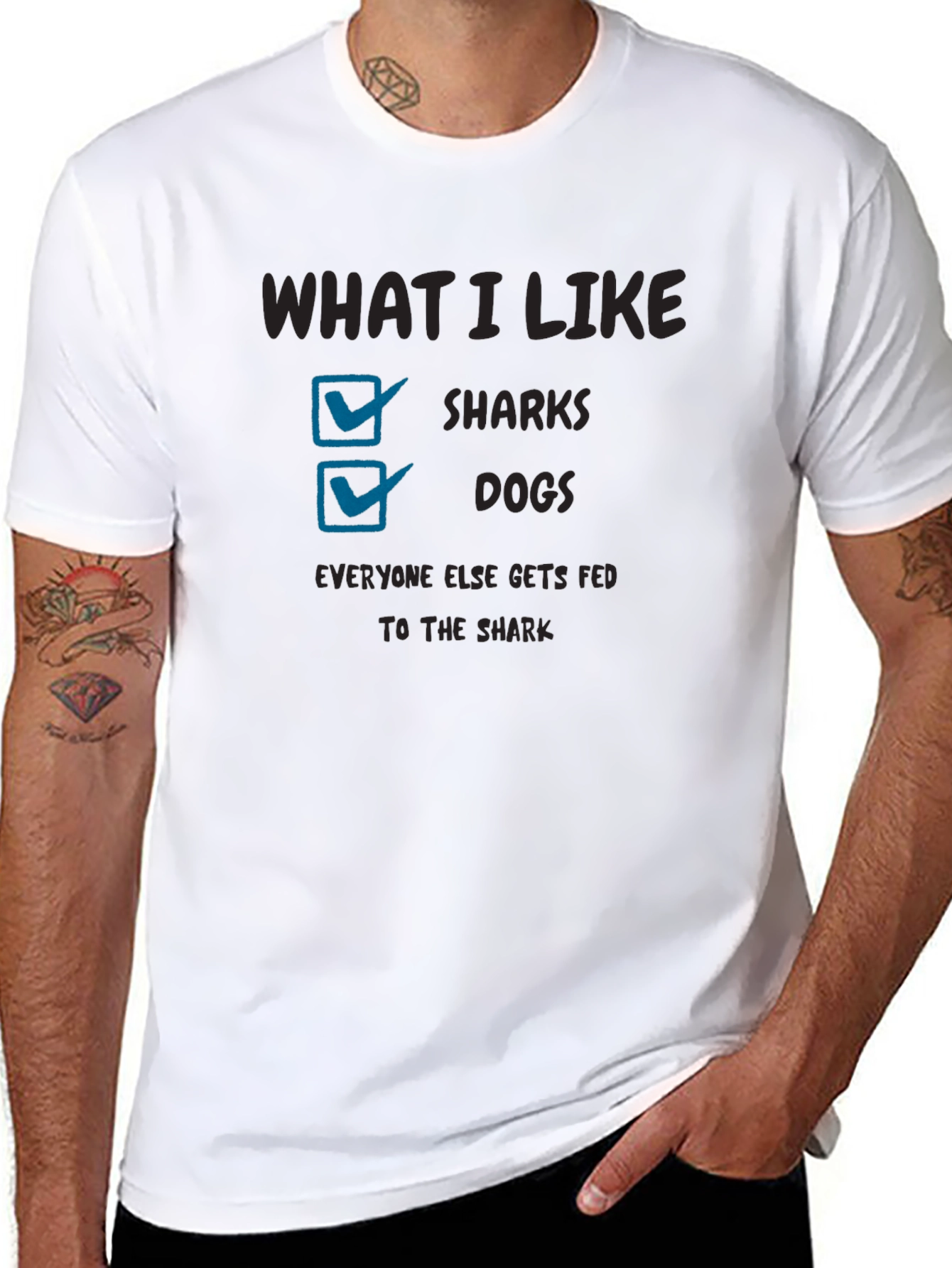 Sharks and Dogs Graphic Tee