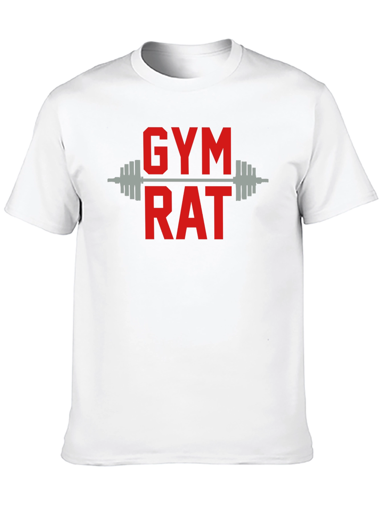 Gym Rat T-Shirt - Black Cotton Workout Tee