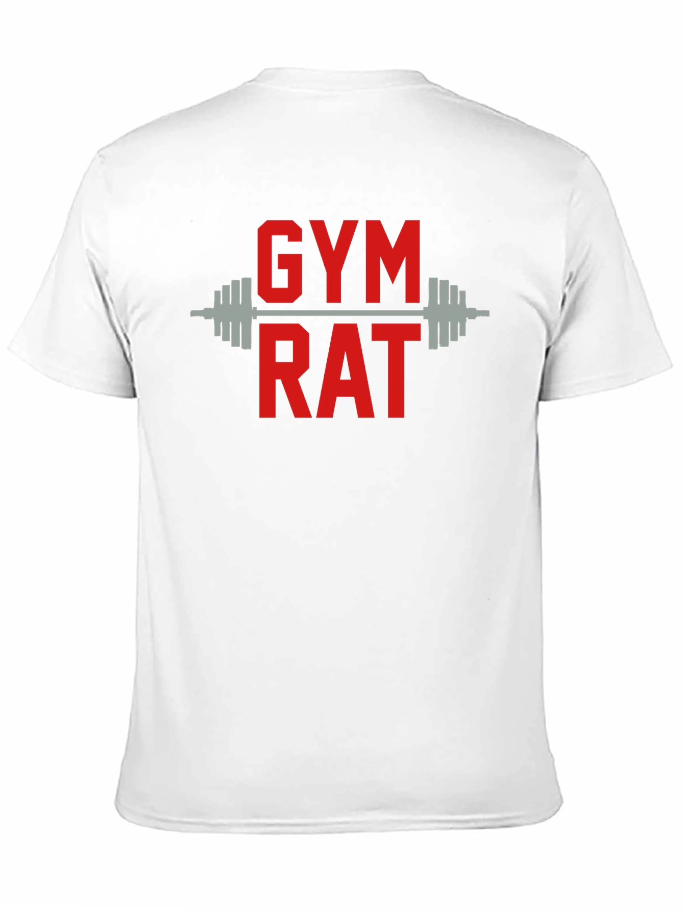 Gym Rat T-Shirt - Black Cotton Workout Tee