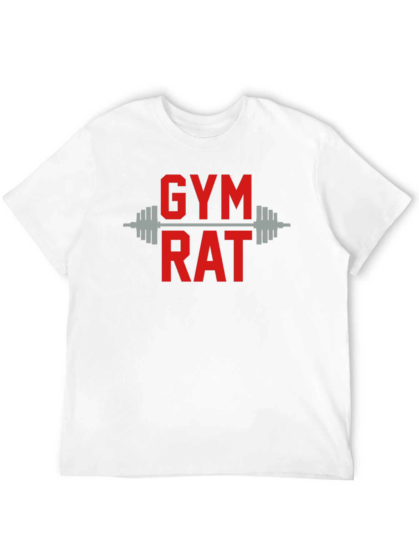 Gym Rat T-Shirt - Black Cotton Workout Tee