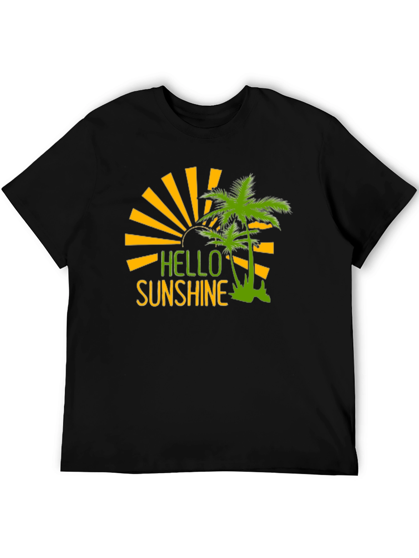 Hello Sunshine Palm Tree Graphic Tee