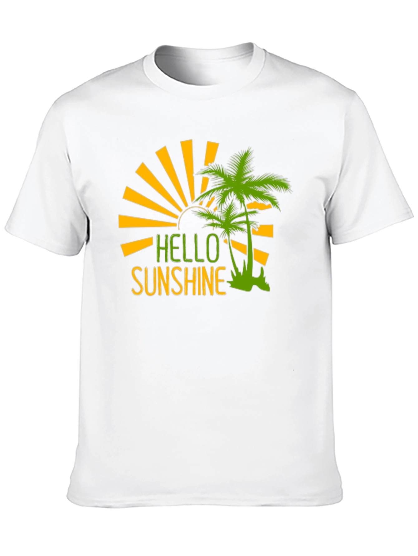Hello Sunshine Palm Tree Graphic Tee
