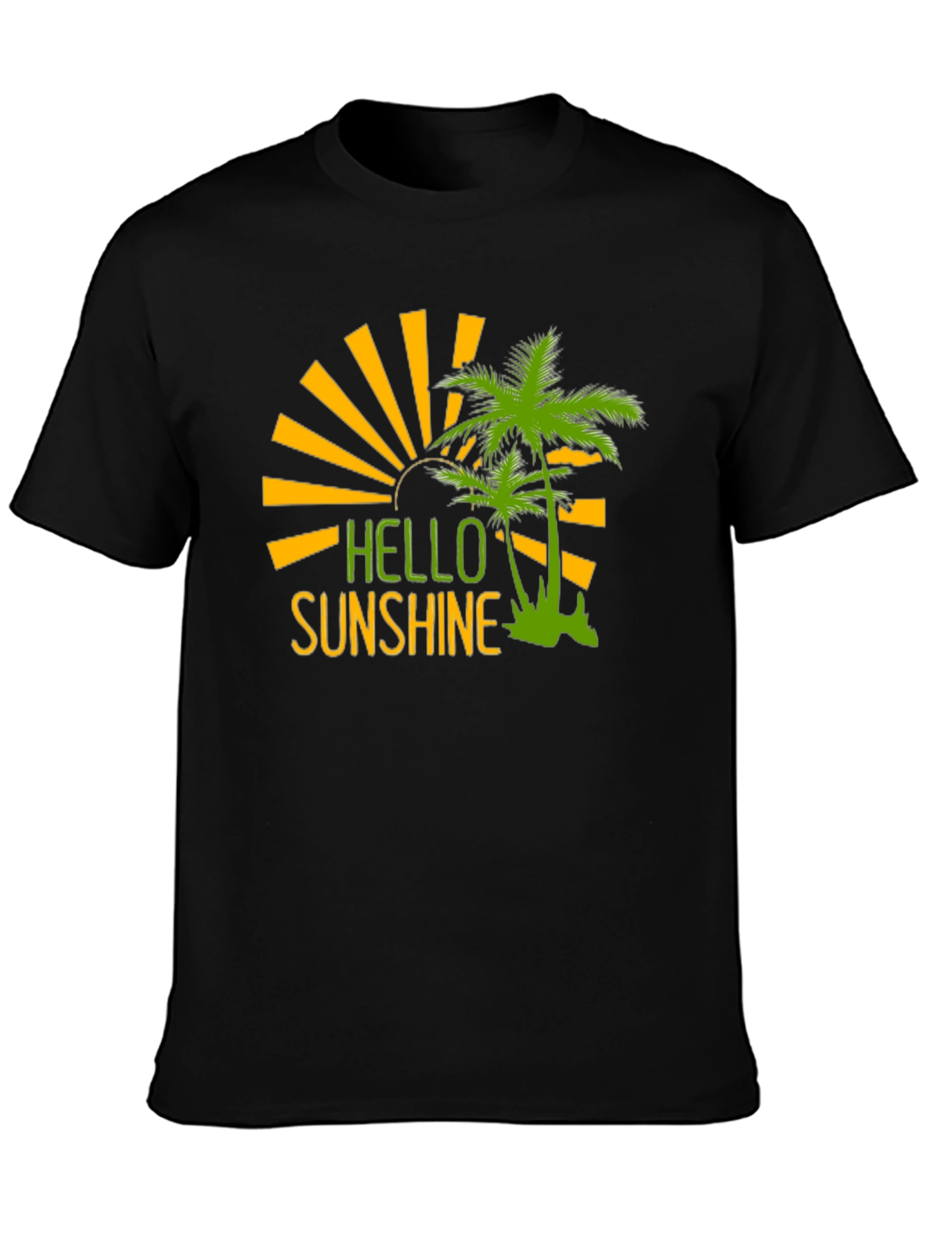Hello Sunshine Palm Tree Graphic Tee
