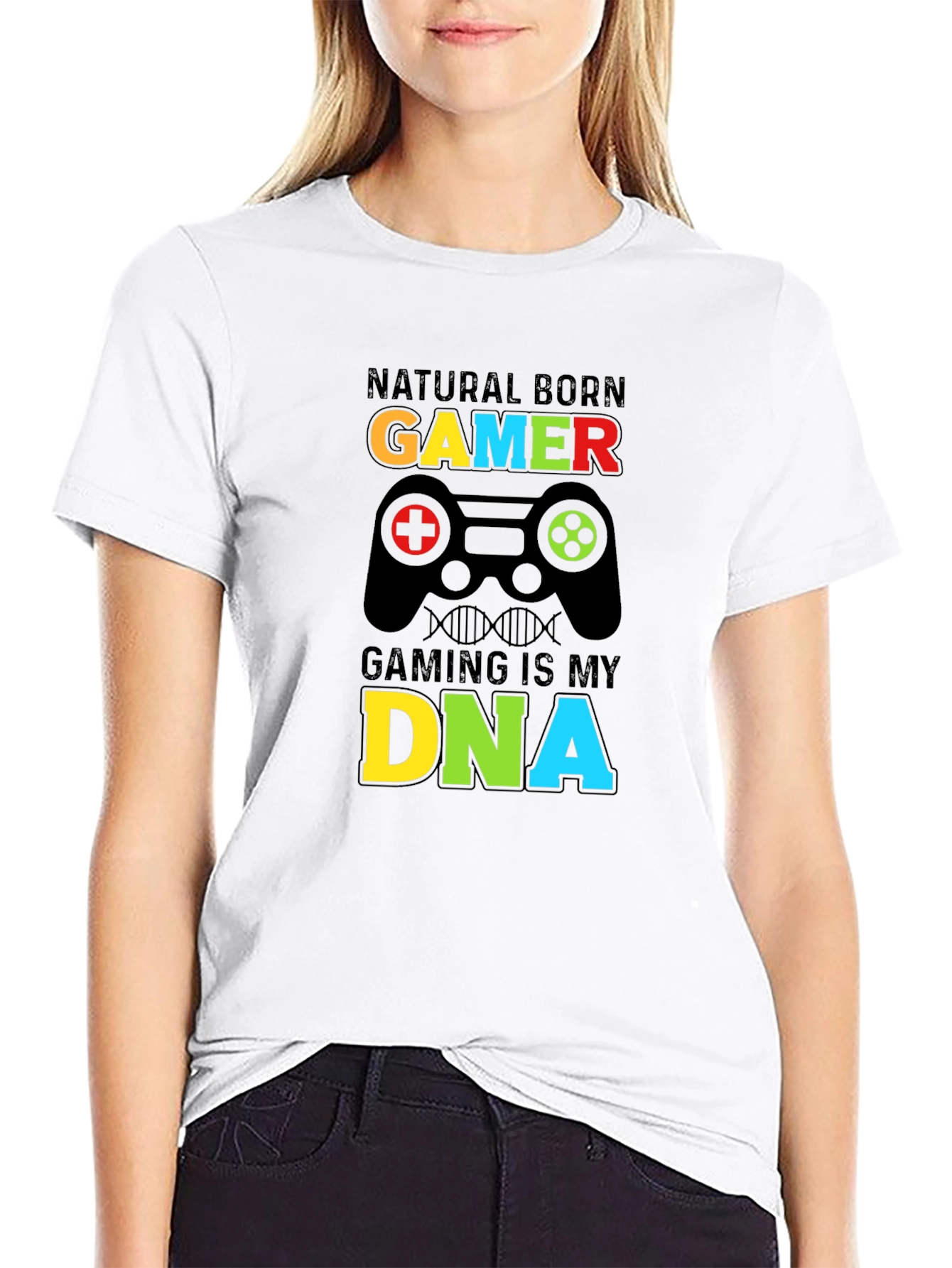 Natural Born Gamer T-Shirt - Gaming DNA