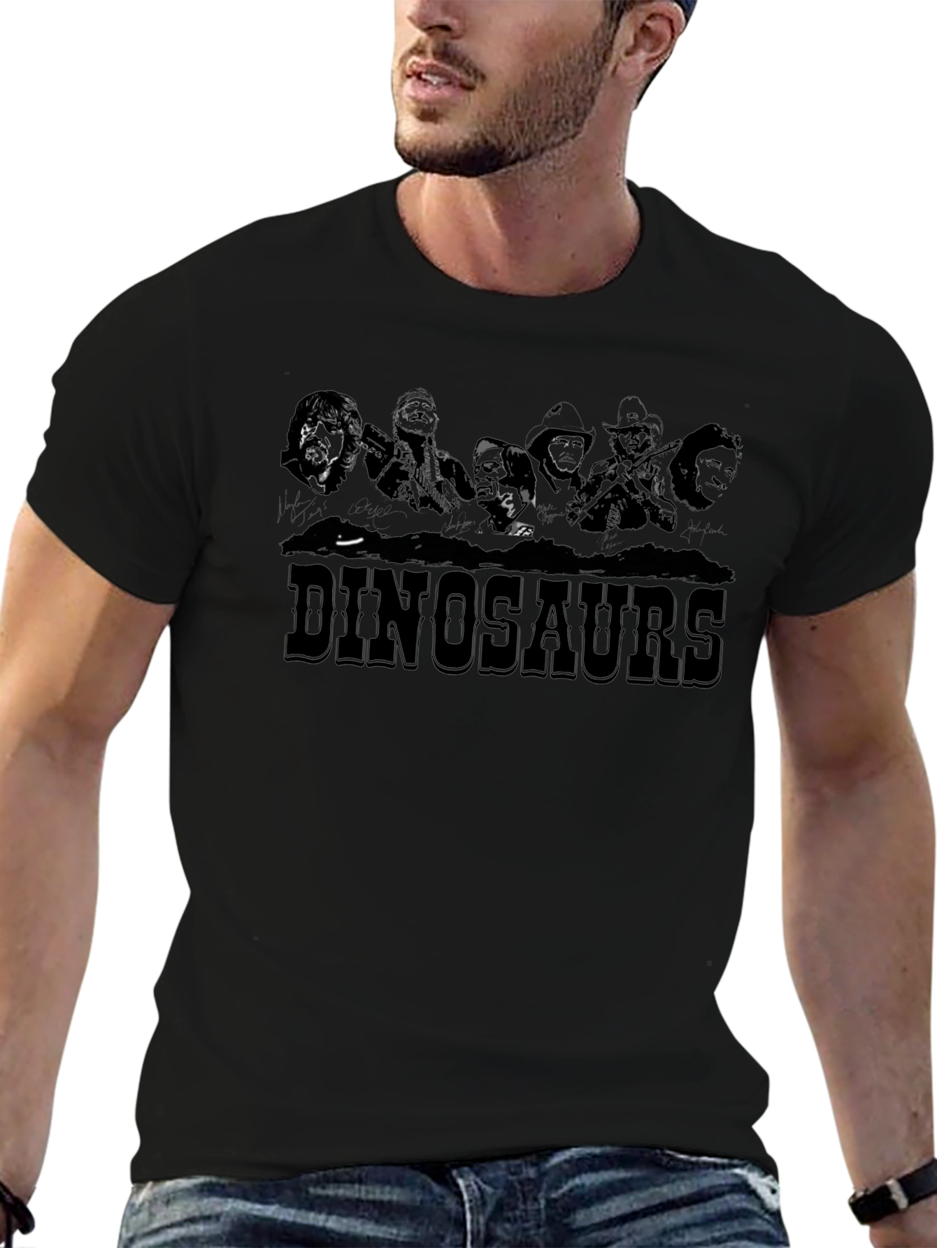 Dinosaurs Dark Graphic T-Shirt