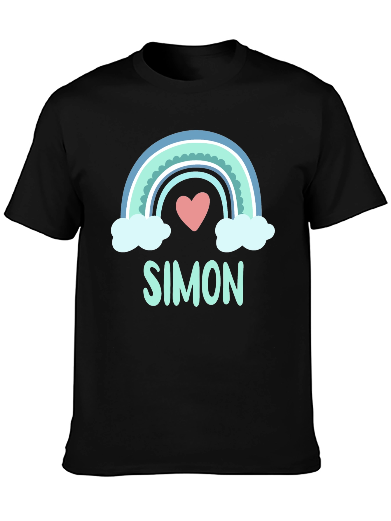 Simon Rainbow Heart Graphic Tee