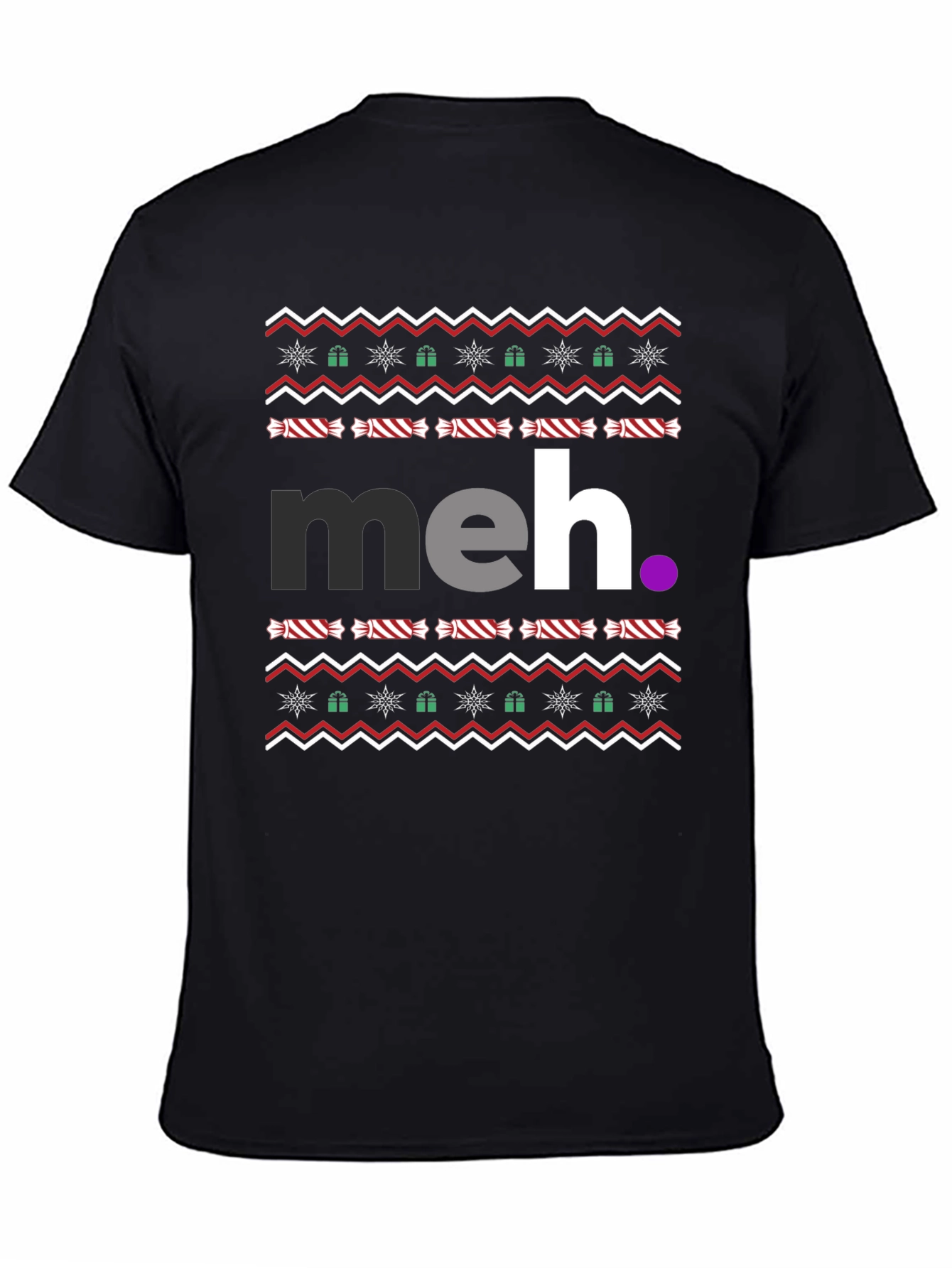 Meh Ugly Christmas T-Shirt Holiday Tee