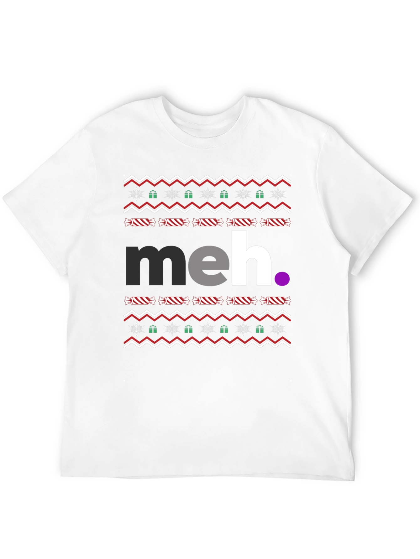 Meh Ugly Christmas T-Shirt Holiday Tee