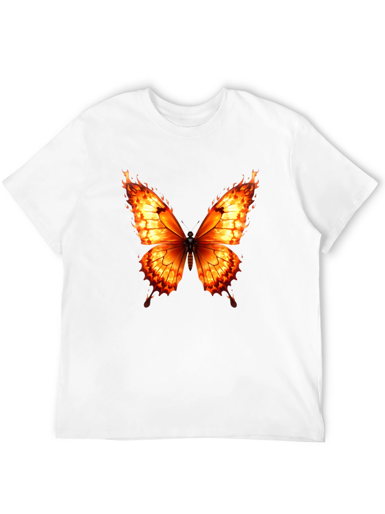 Fiery Butterfly Graphic Tee - Bold Statement Shirt