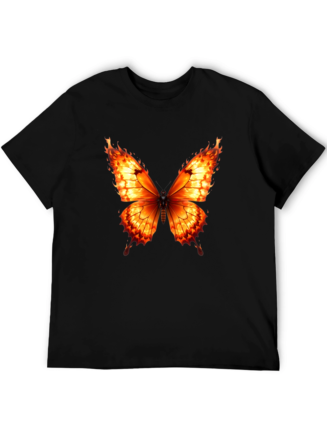 Fiery Butterfly Graphic Tee - Bold Statement Shirt