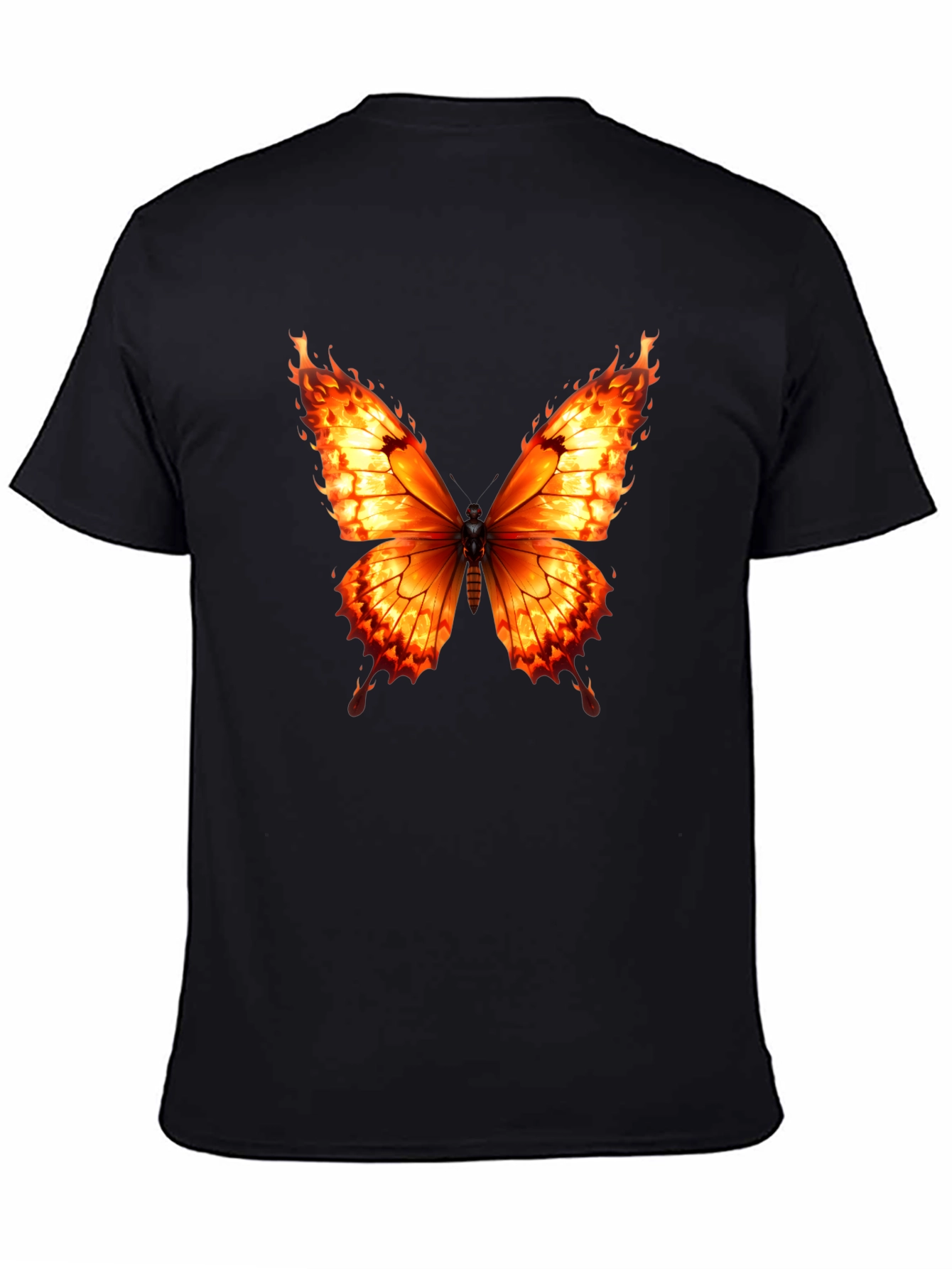 Fiery Butterfly Graphic Tee - Bold Statement Shirt