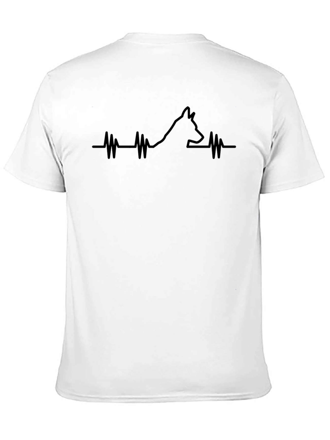 Dog Breed Heartbeat T-Shirt - Black