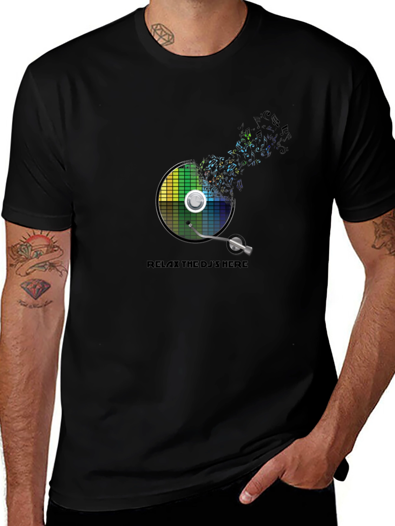 DJs Here Graphic Tee - Music Lovers T-Shirt