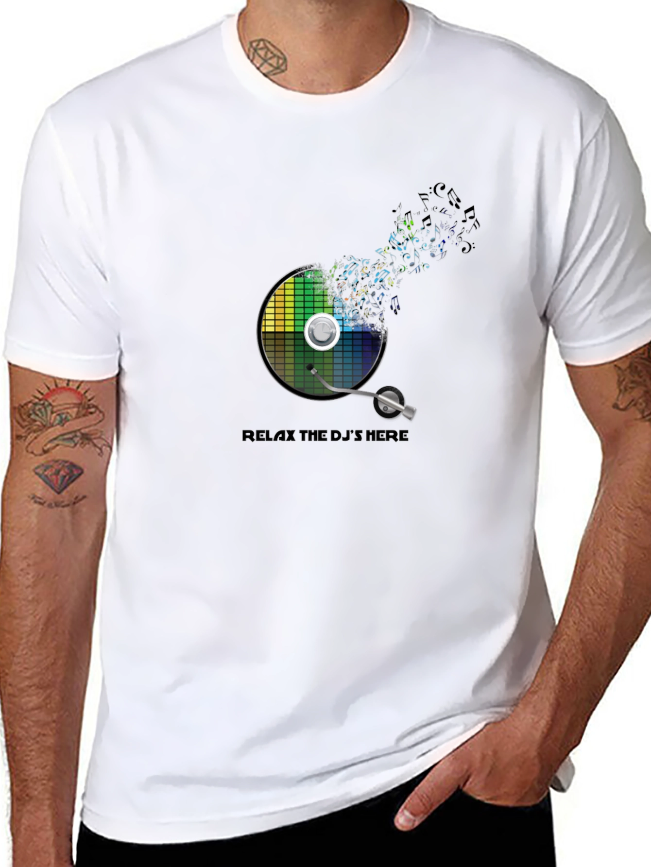 DJs Here Graphic Tee - Music Lovers T-Shirt