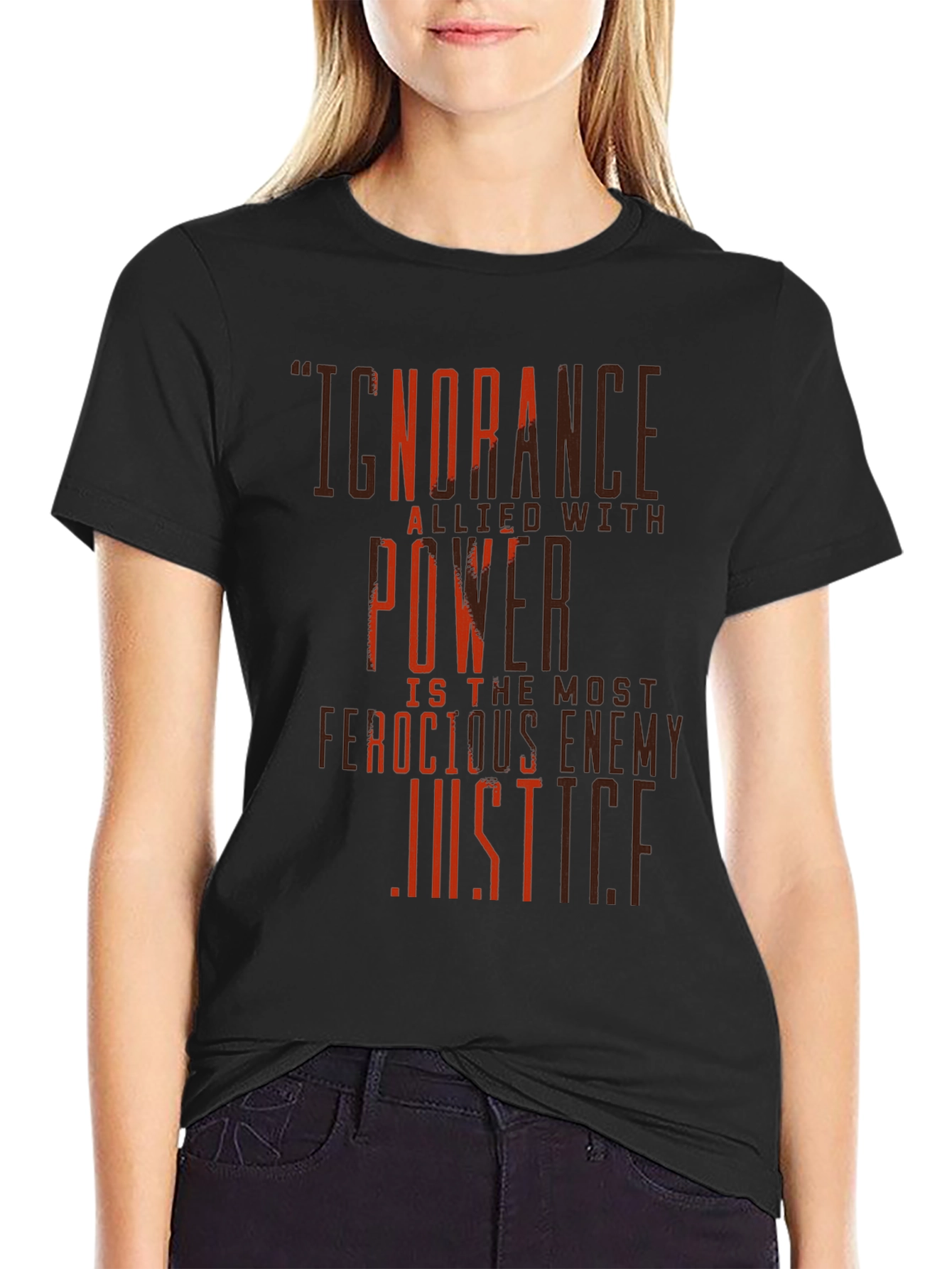 Ignorance Allied T-Shirt: Ferocious Enemy of Justice
