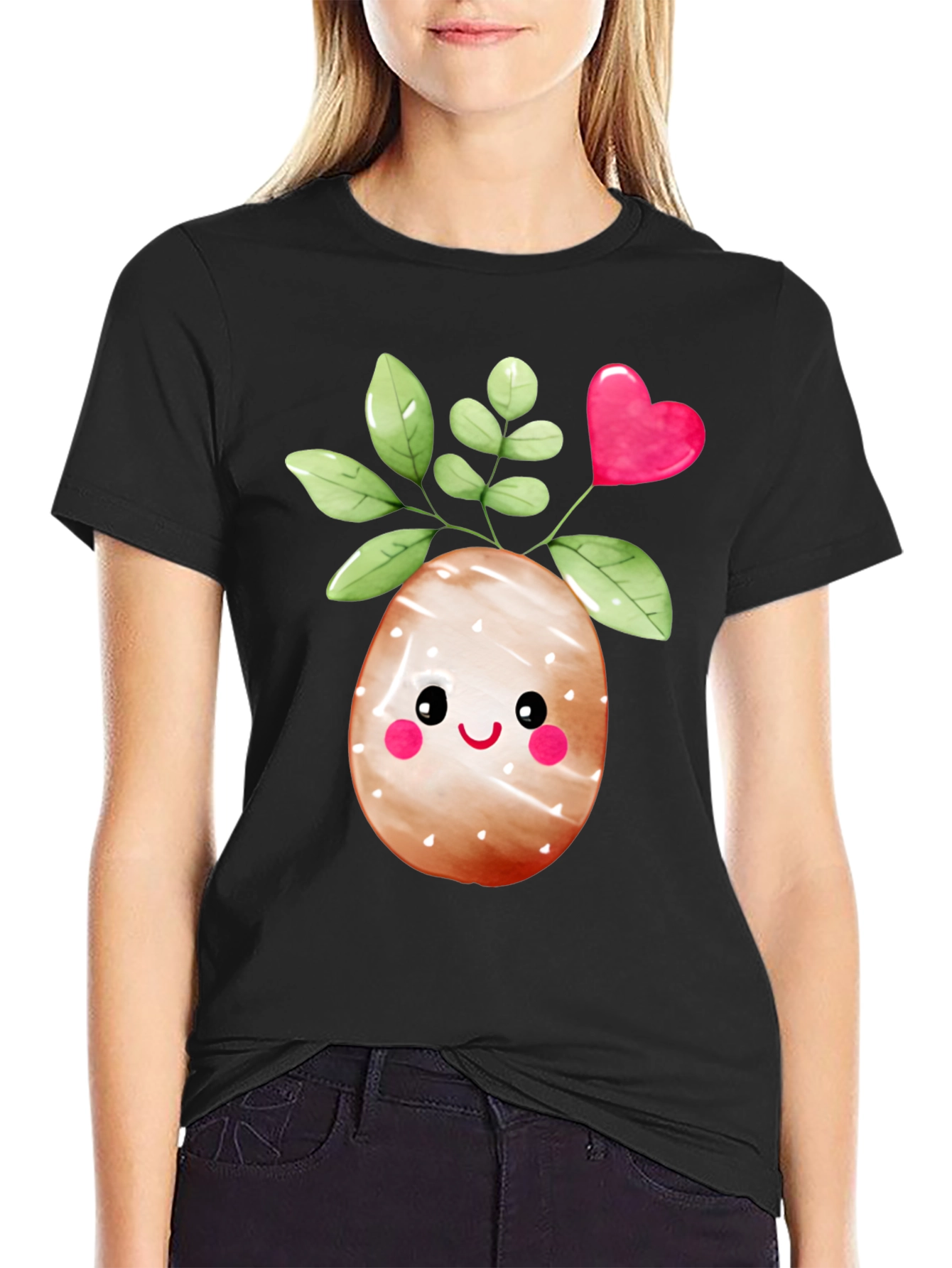 Cute Easter Egg Plant Graphic Tee