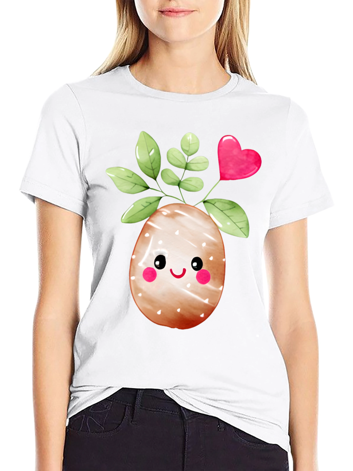 Cute Easter Egg Plant Graphic Tee