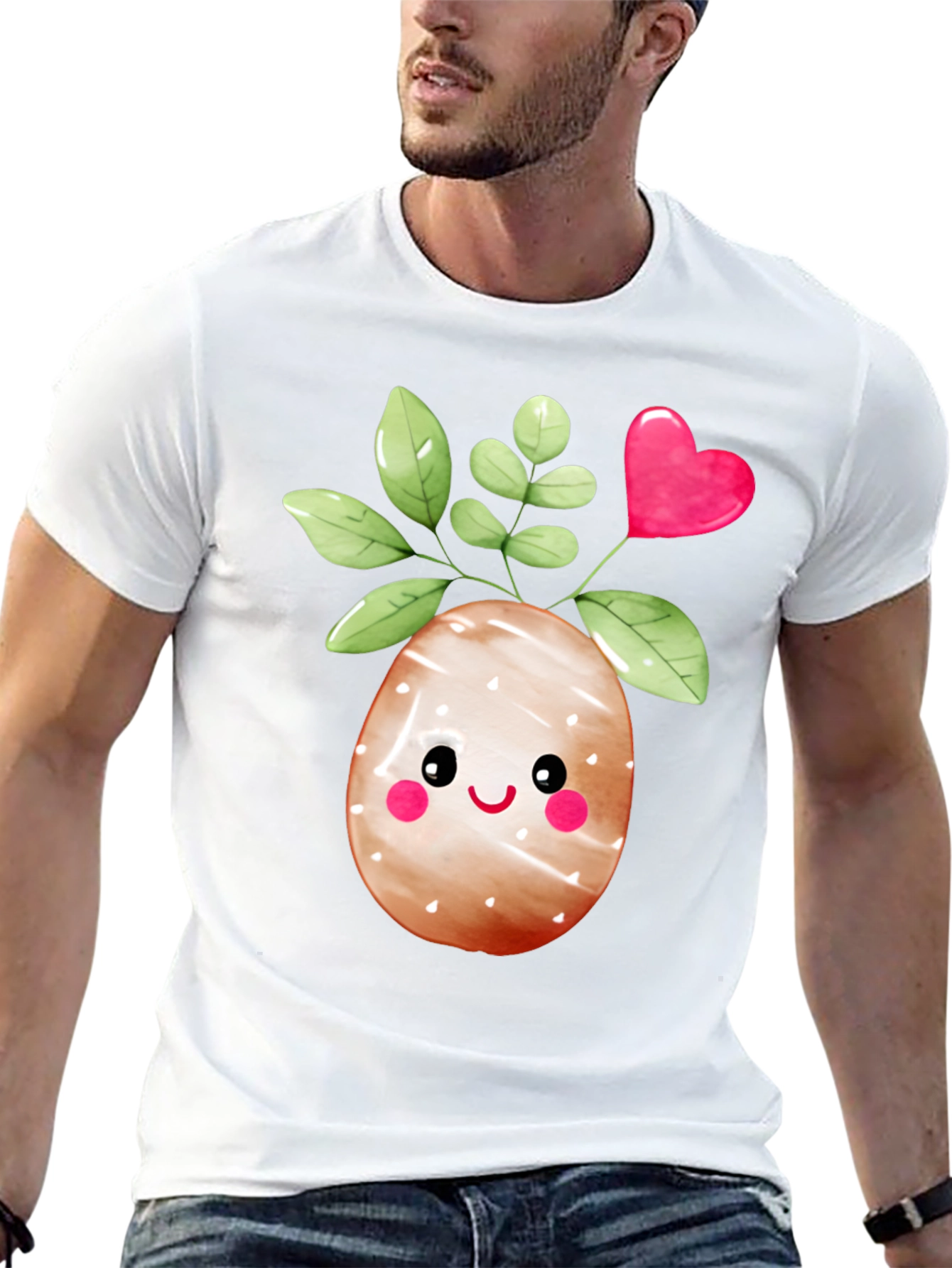 Cute Easter Egg Plant Graphic Tee