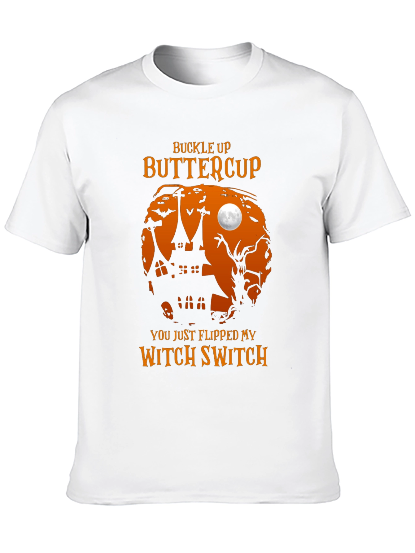 Buckle Up Buttercup Witch Halloween T-Shirt