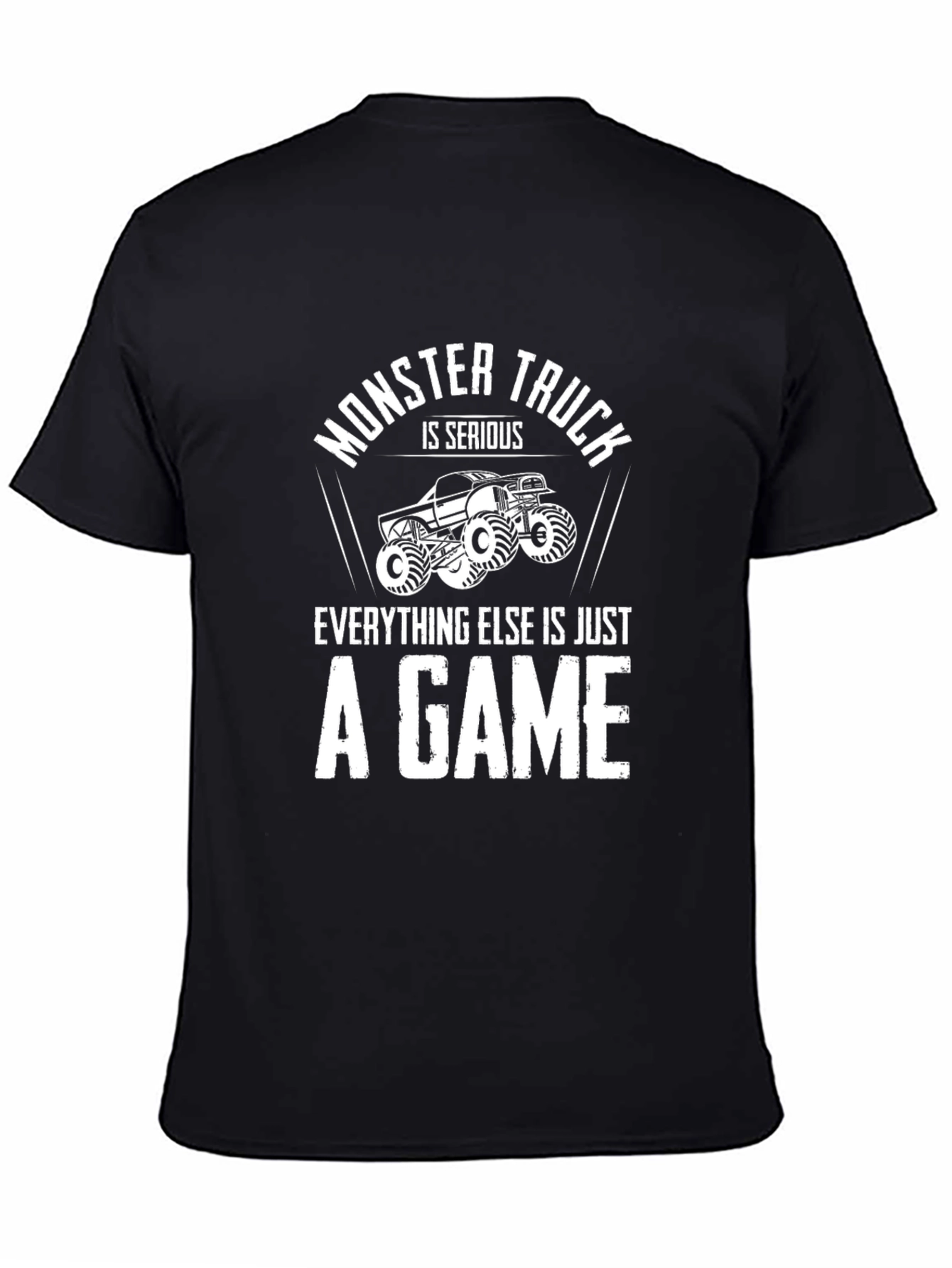 Monster Truck Serious Game Graphic Tee - Black