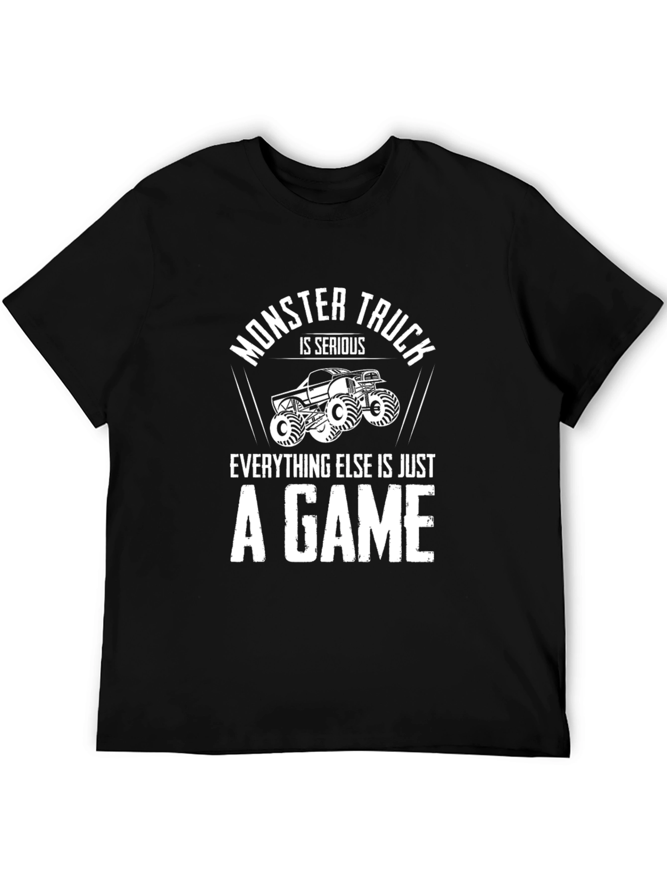 Monster Truck Serious Game Graphic Tee - Black