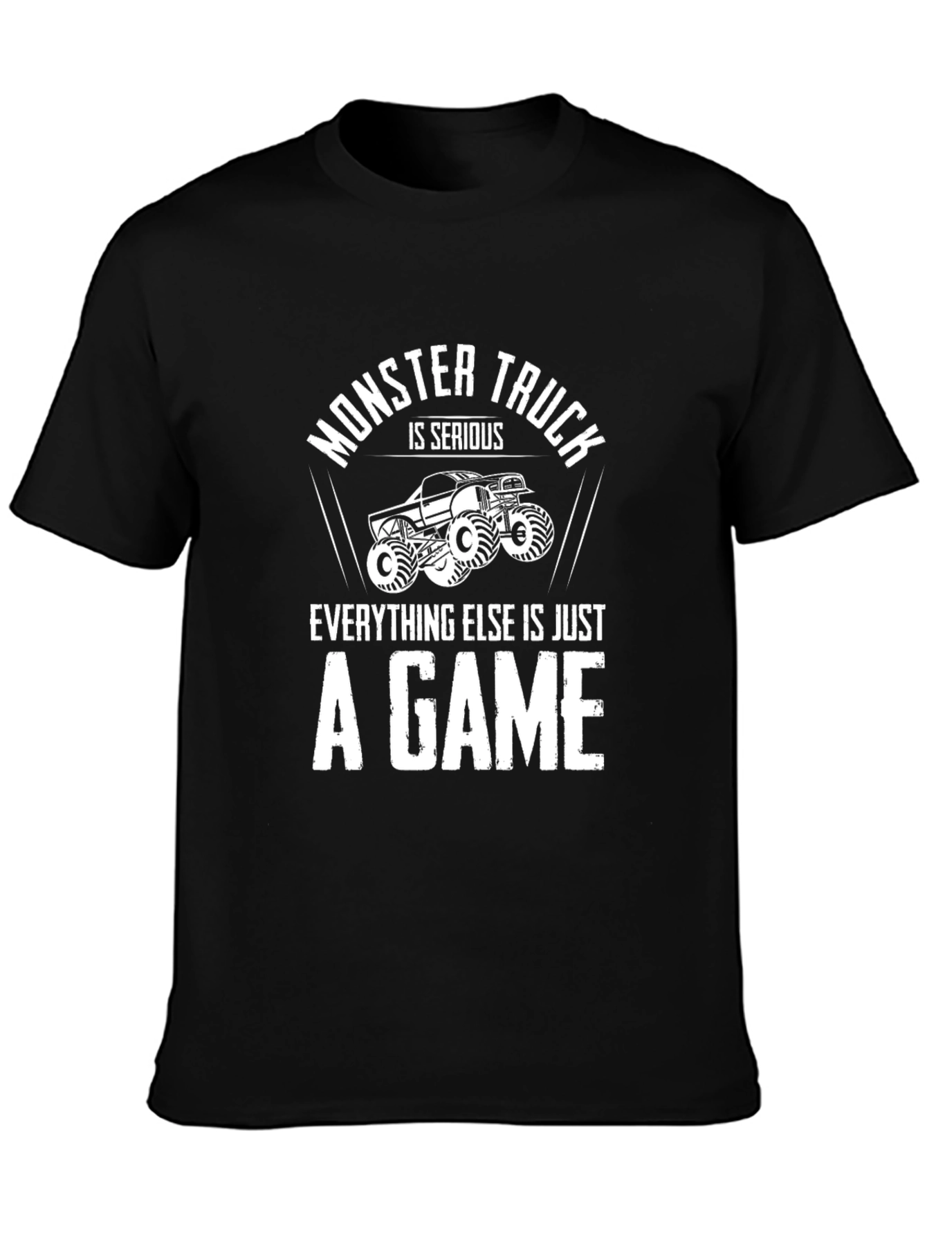 Monster Truck Serious Game Graphic Tee - Black