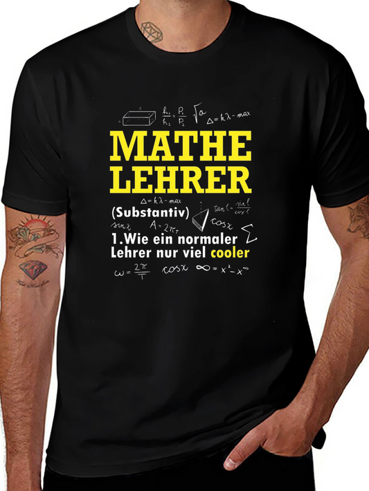 Mathe Lehrer T-Shirt - Cool Math Teacher Tee