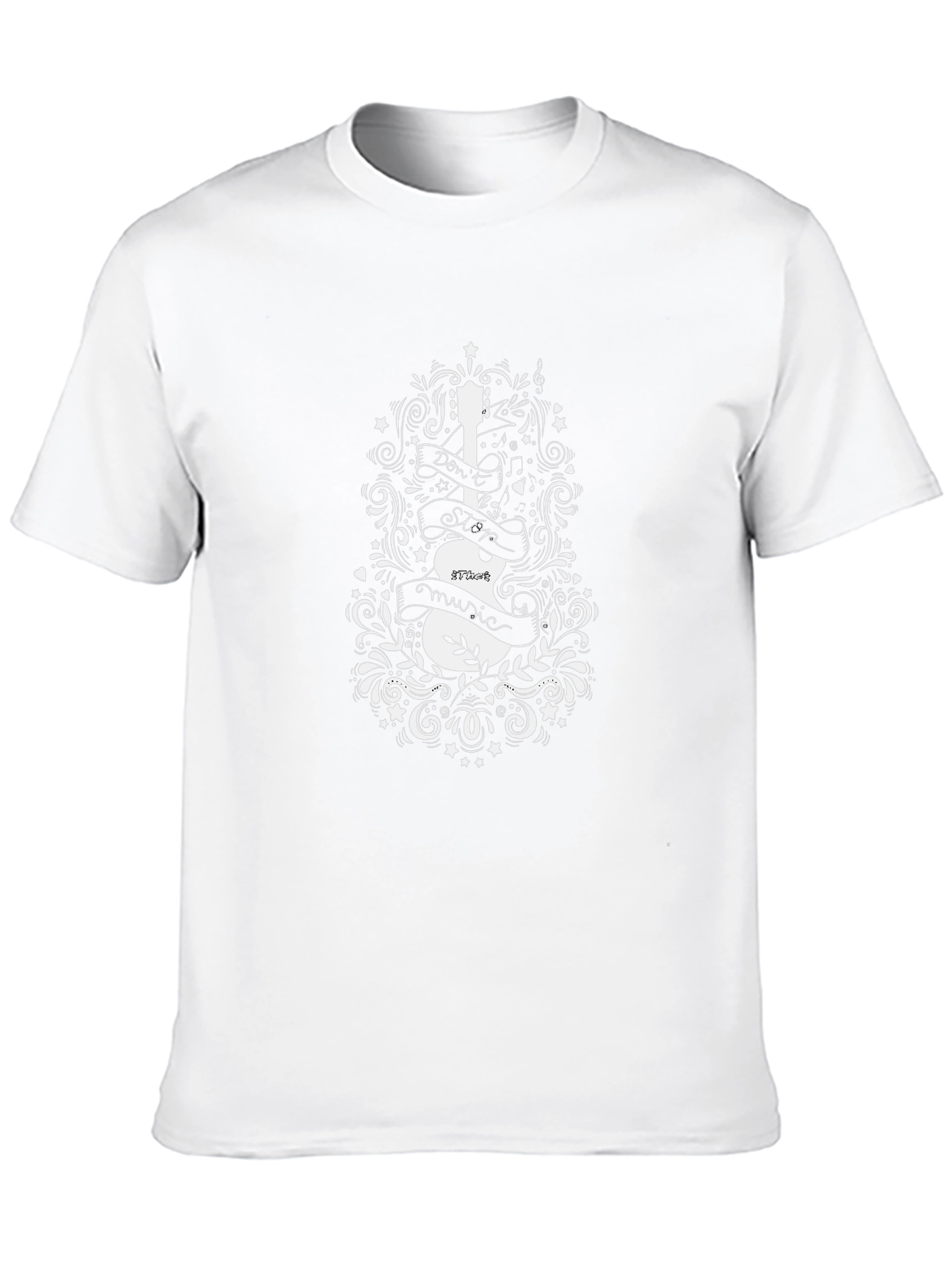 Dont Stop Music Guitar Graphic Tee