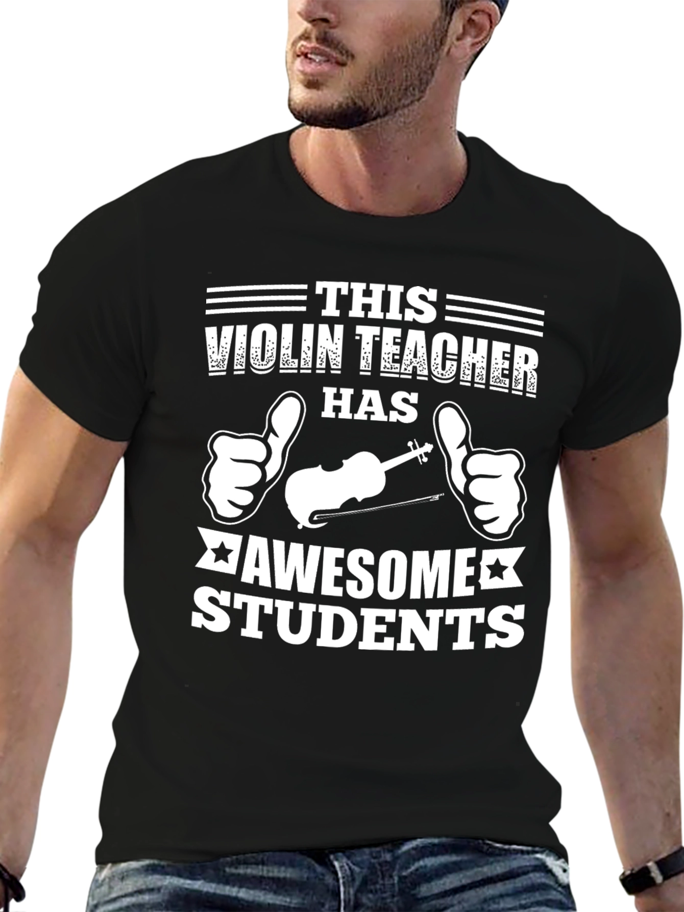 Violin Teacher Awesome Students Graphic T-Shirt