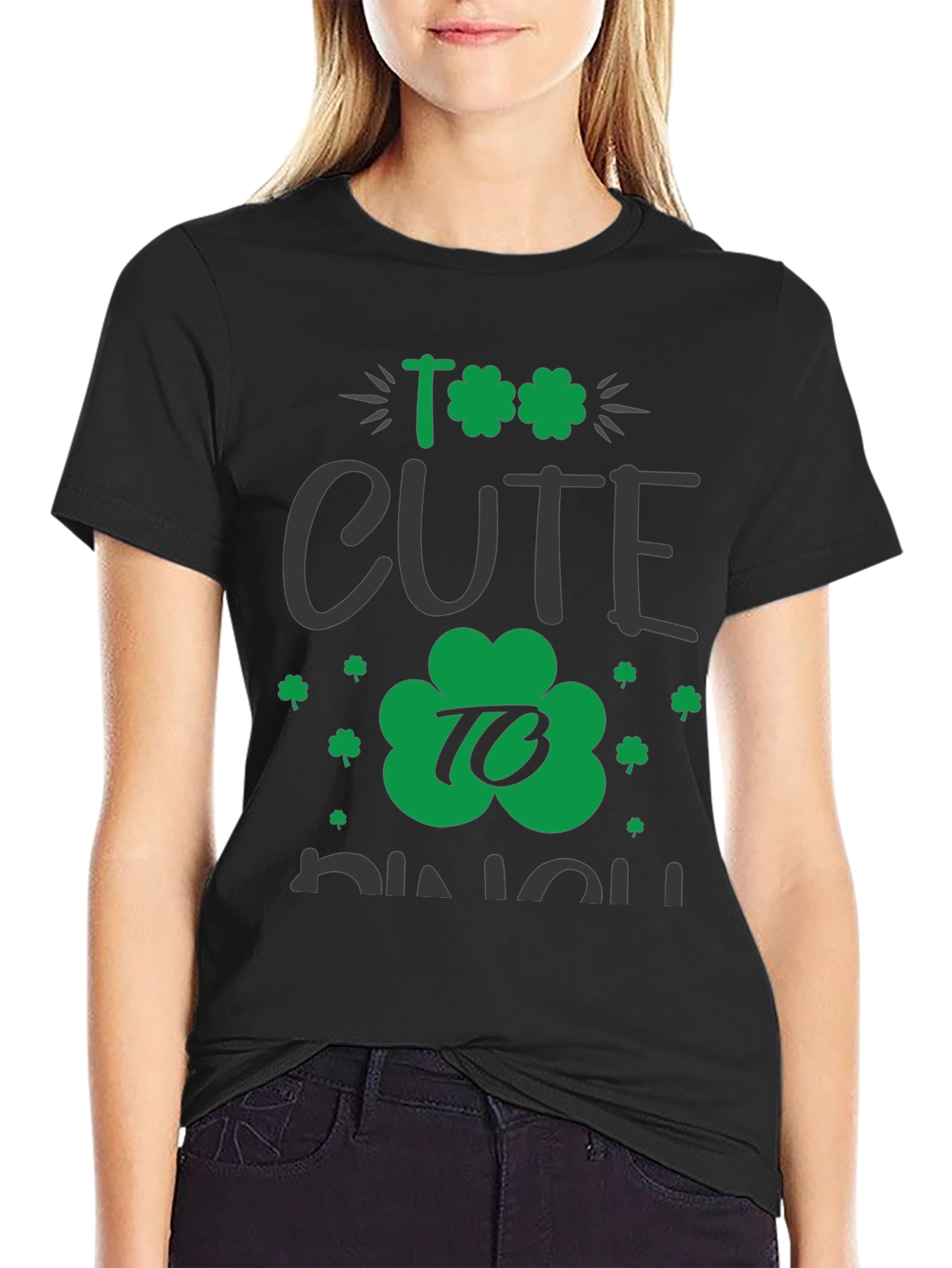 Too Cute To Pinch St. Patricks Day Graphic Tee