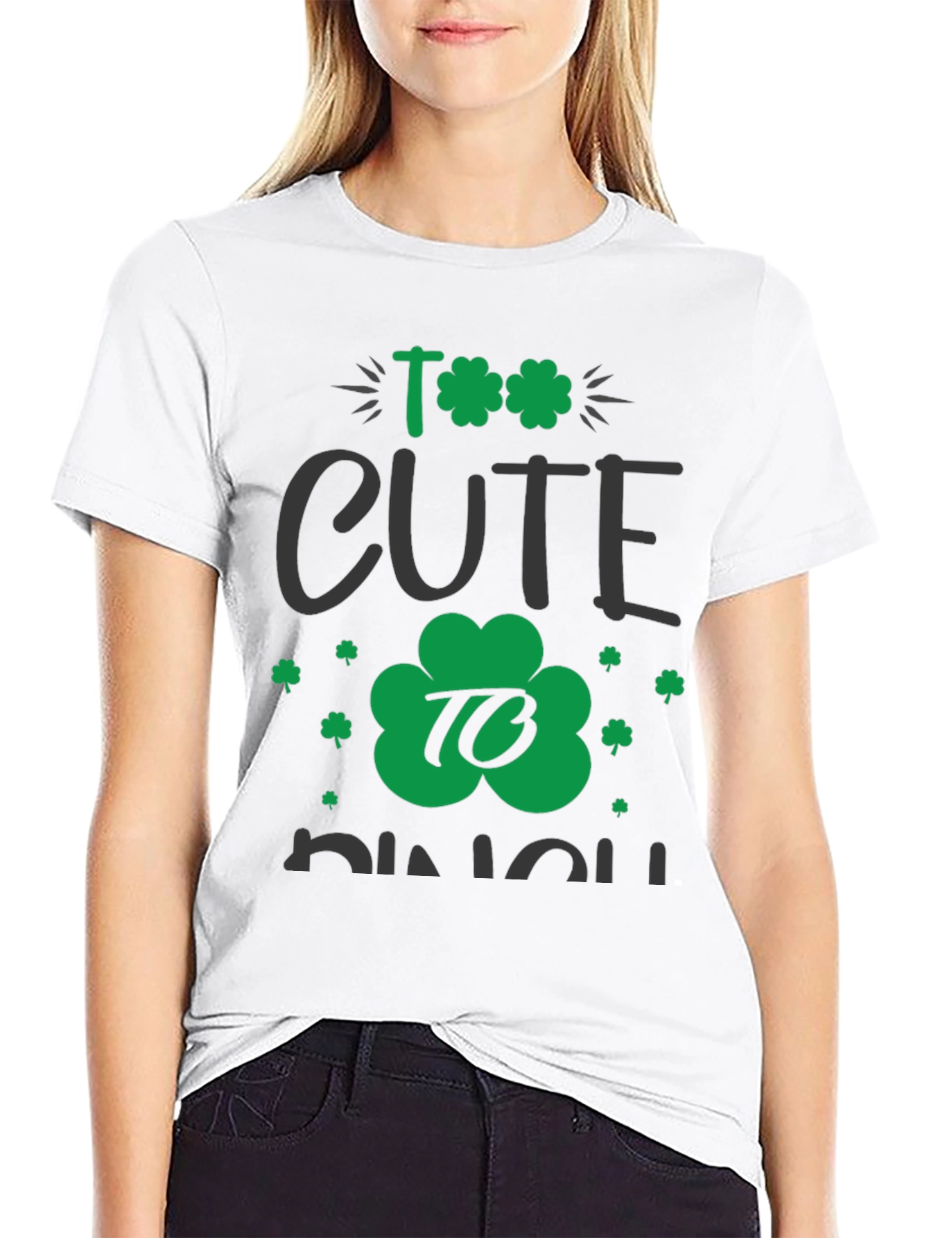 Too Cute To Pinch St. Patricks Day Graphic Tee