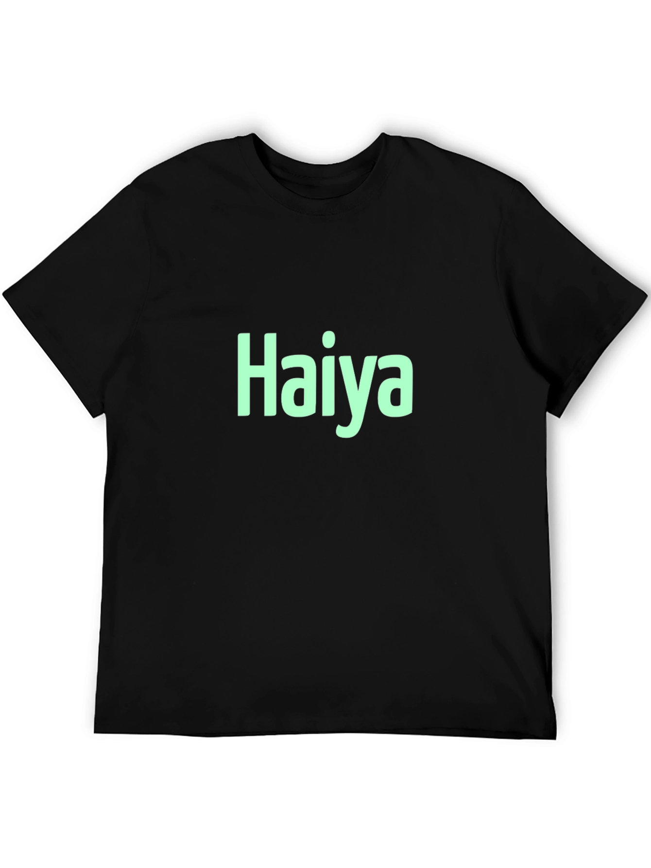 Haiya T-Shirt - Black Crew Neck