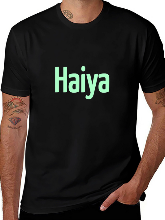 Haiya T-Shirt - Black Crew Neck